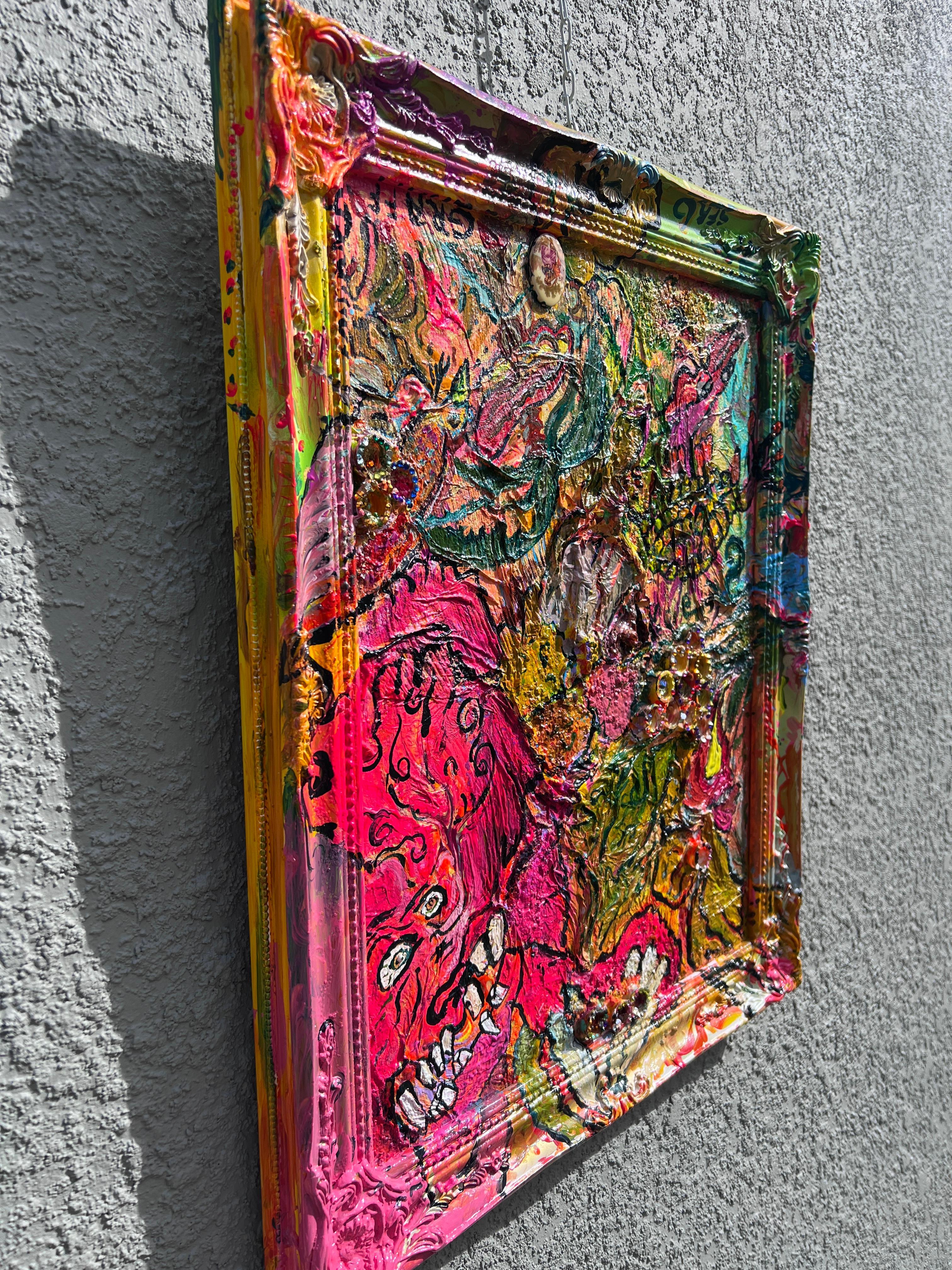 One-Of-A-Kind Abstract textured Painting by Serg Graff 