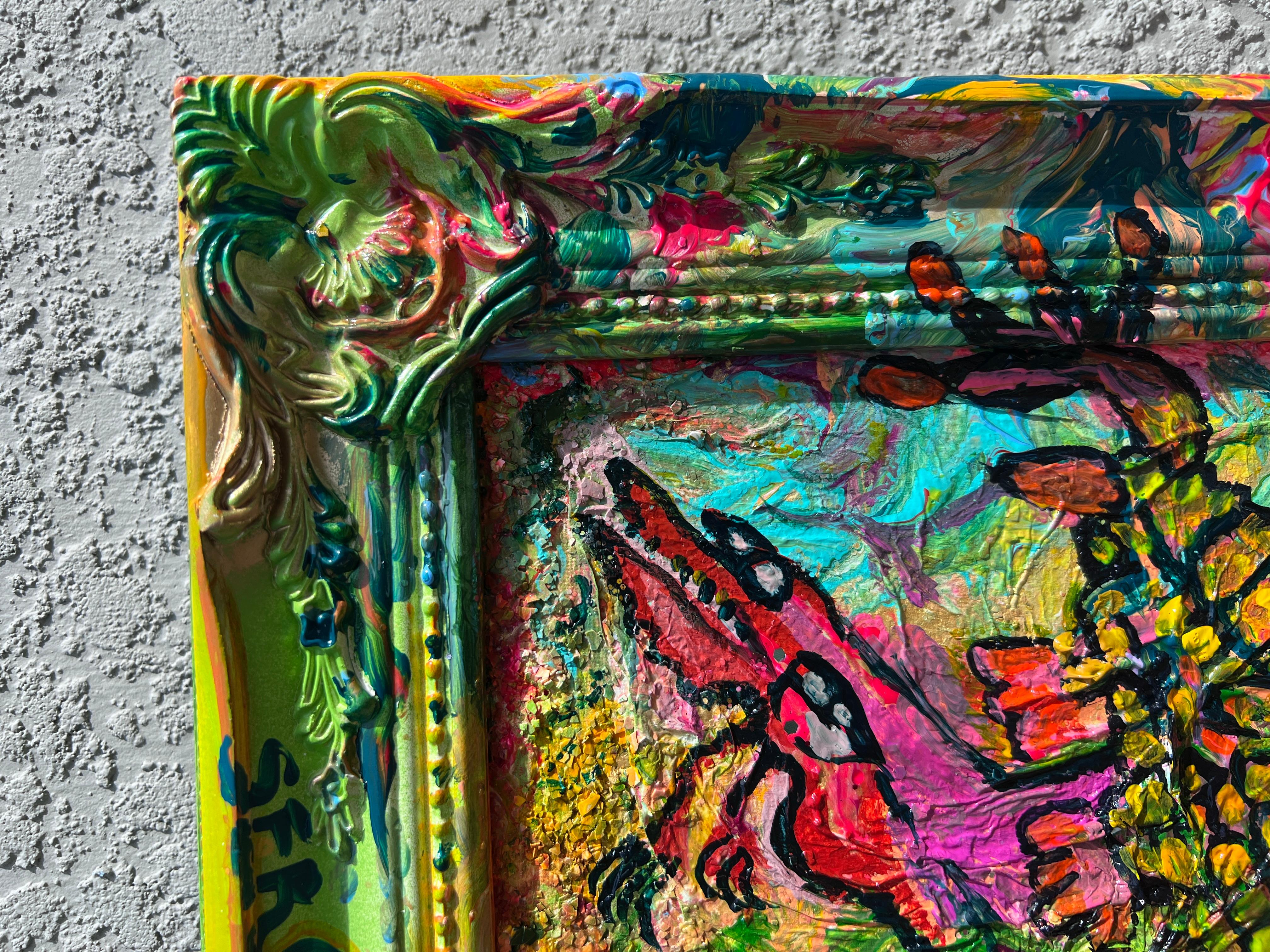 One-Of-A-Kind Abstract textured Painting by Serg Graff 