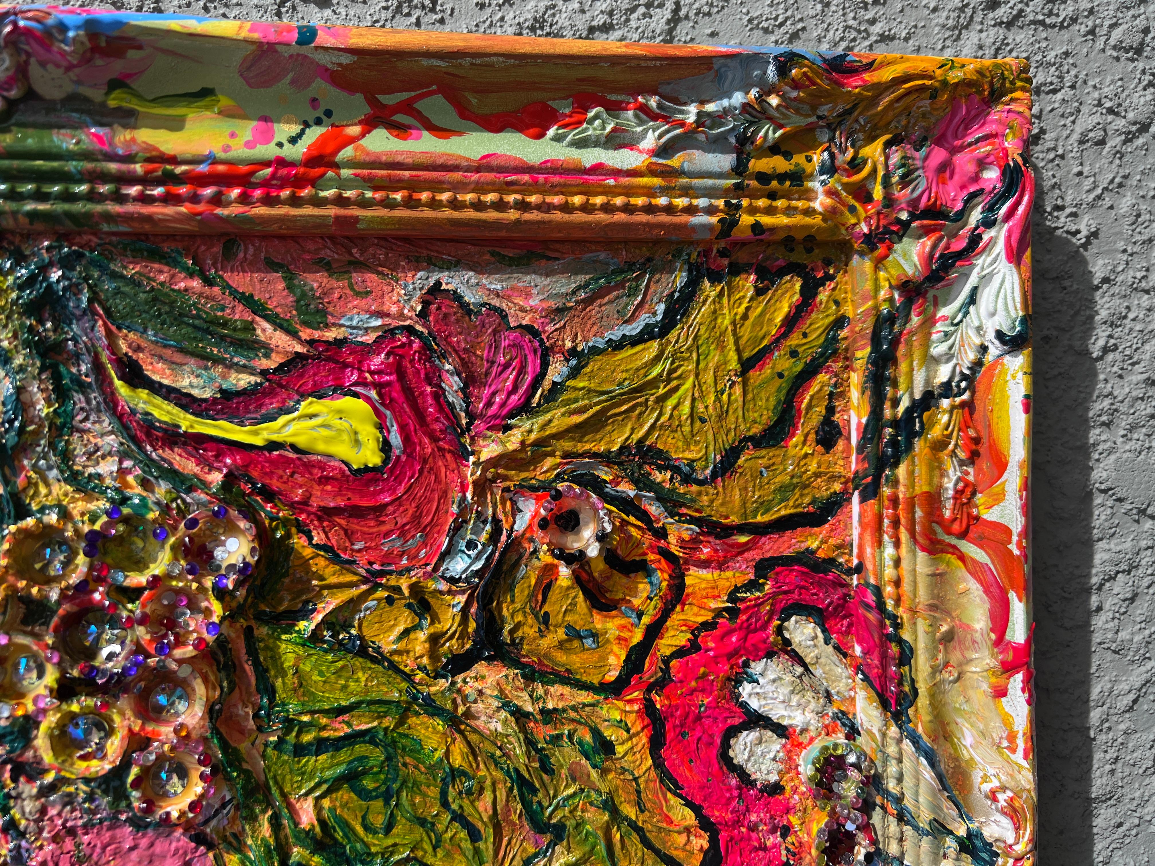 One-Of-A-Kind Abstract textured Painting by Serg Graff 