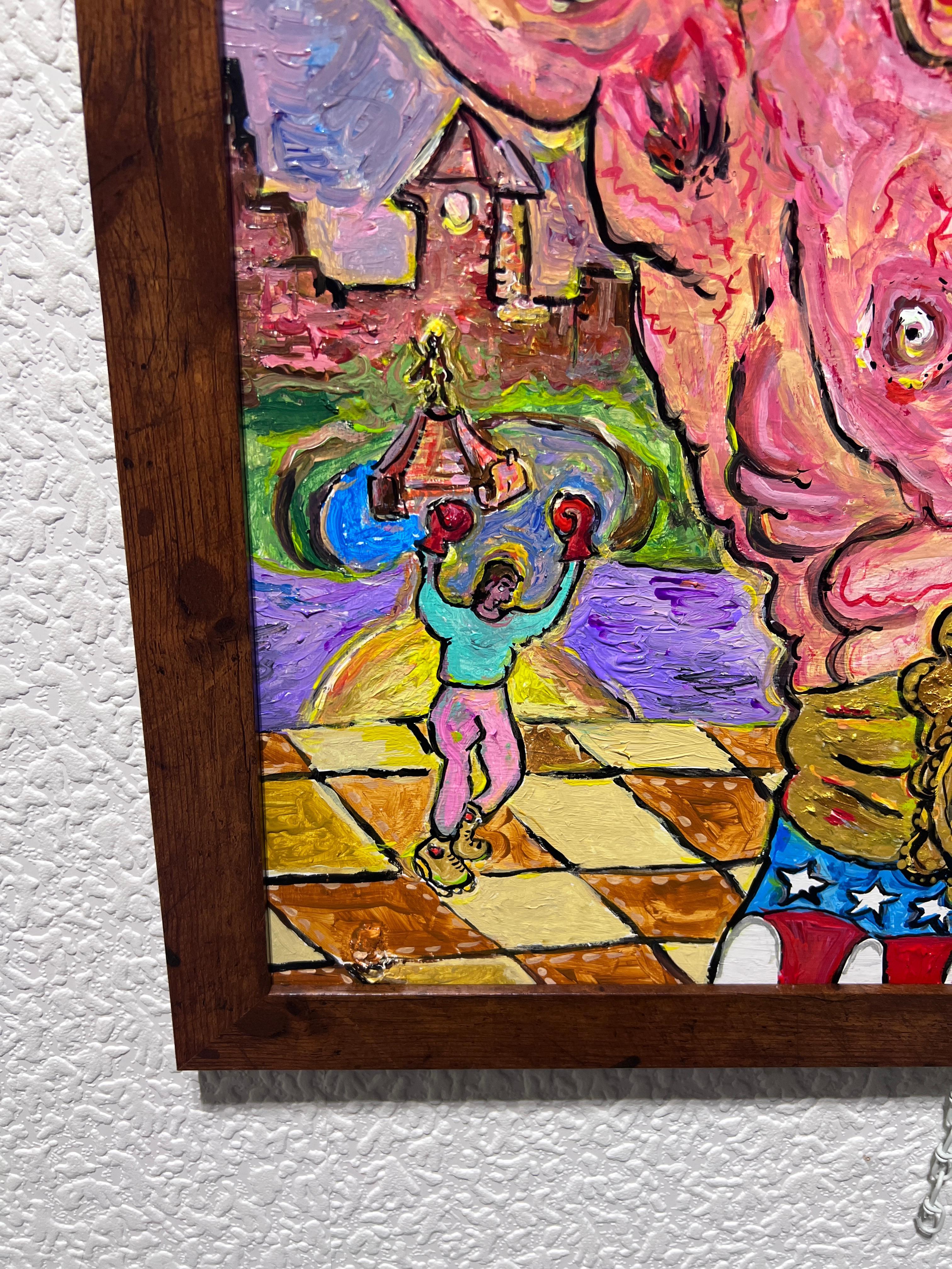 Grande dipinto su tavola di Serg Graff 