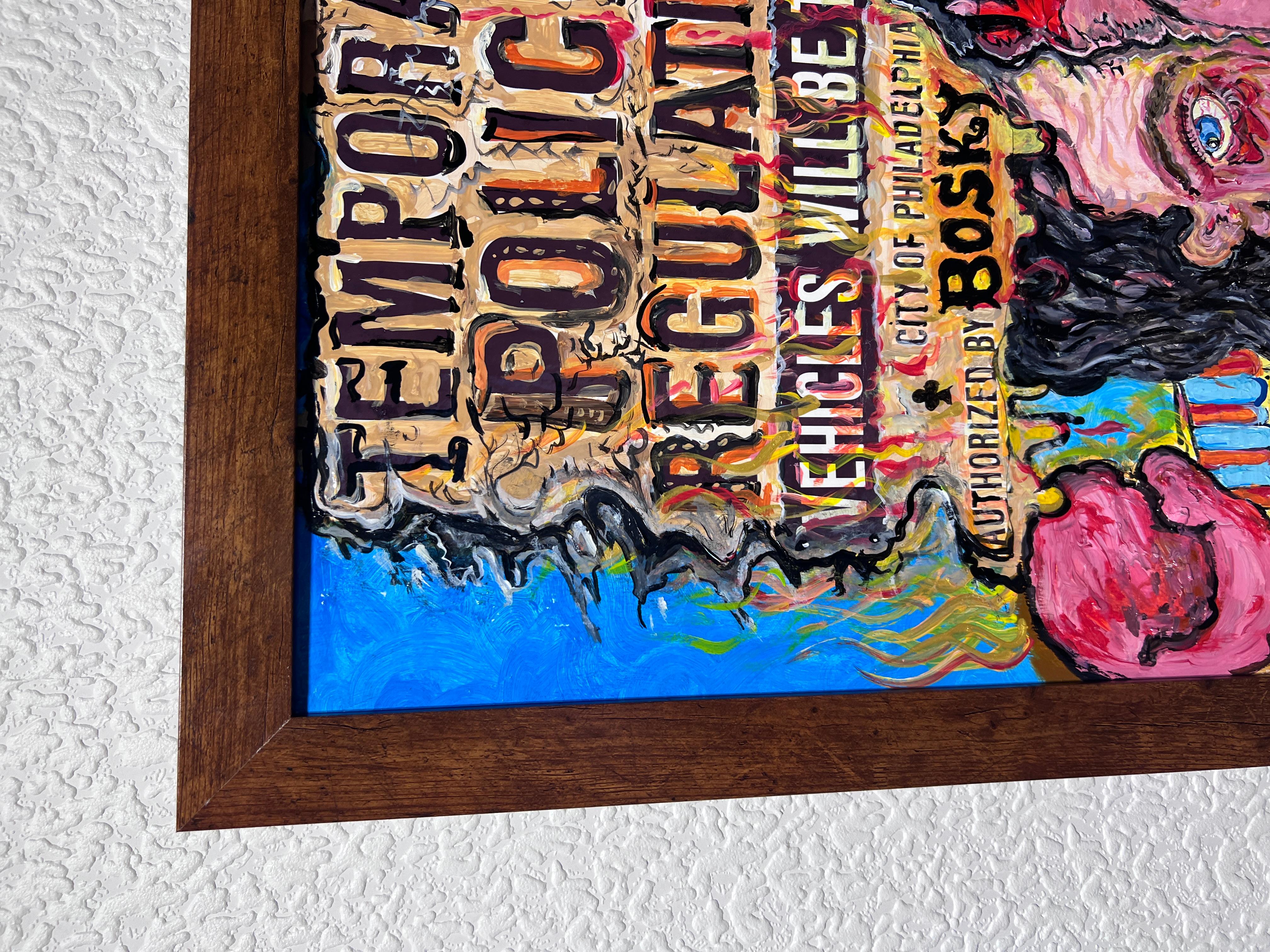 One-Of-A-Kind Large Painting on board by Serg Graff 
