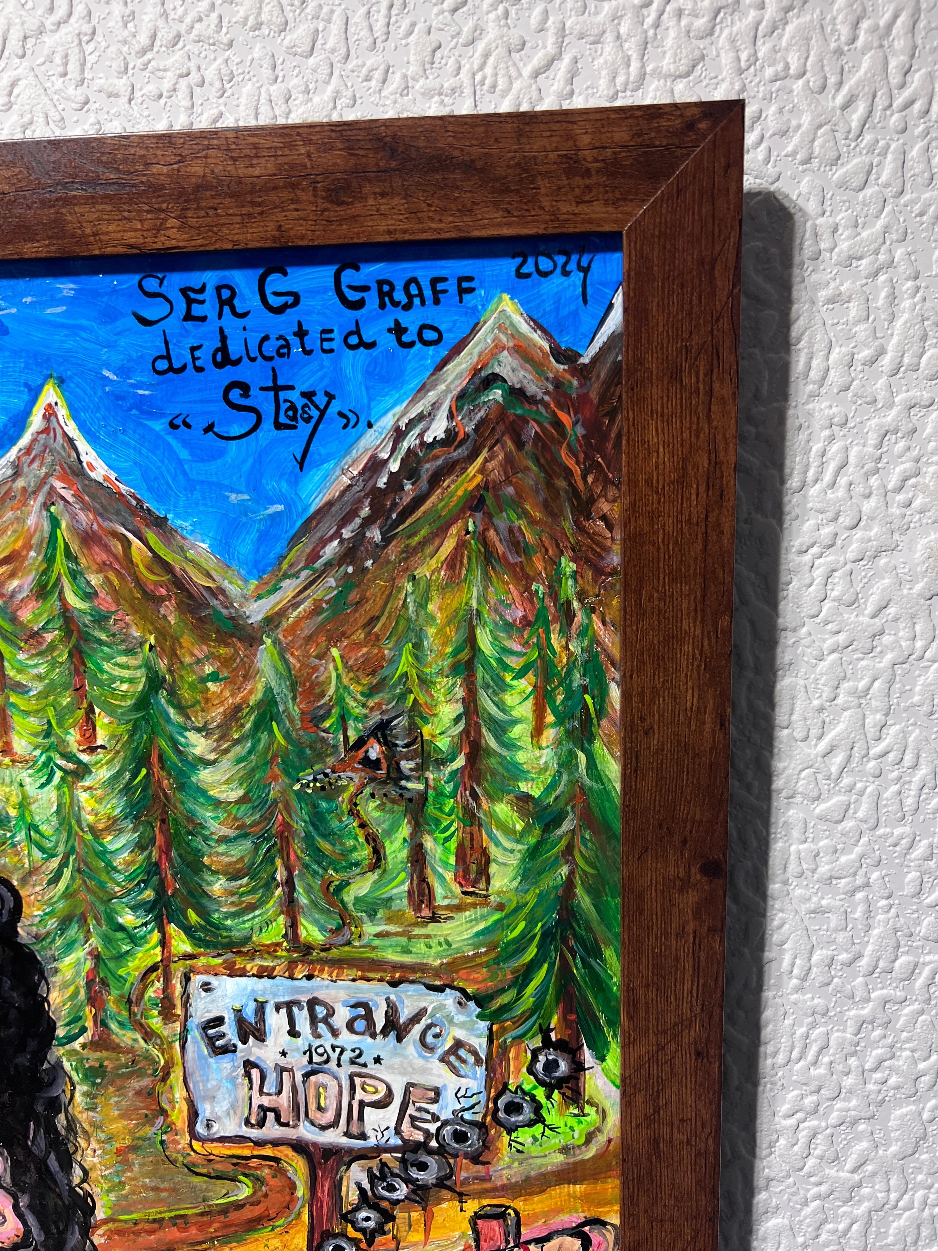 Grande dipinto su tavola di Serg Graff 