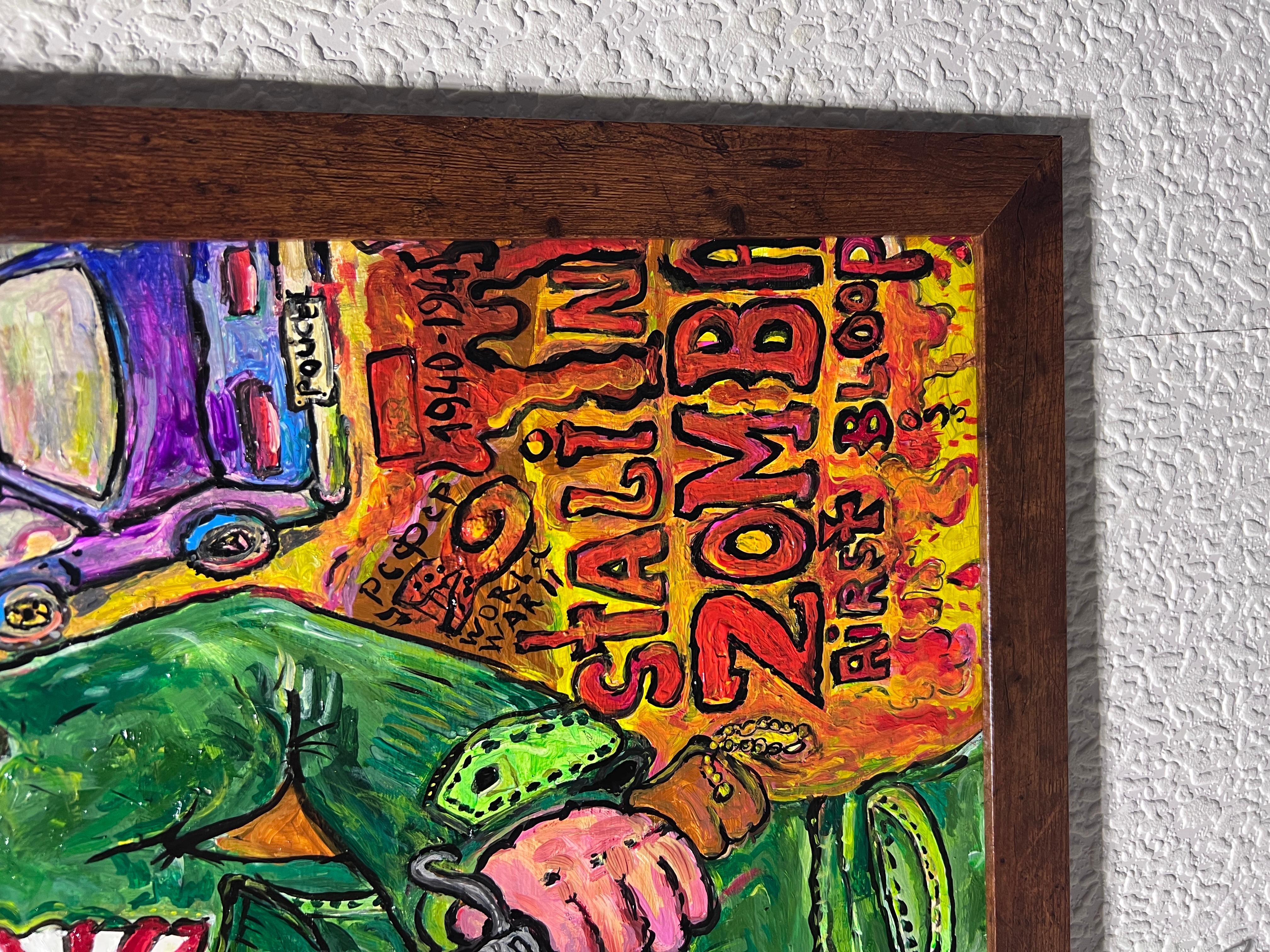 One-Of-A-Kind Large Painting on board by Serg Graff 