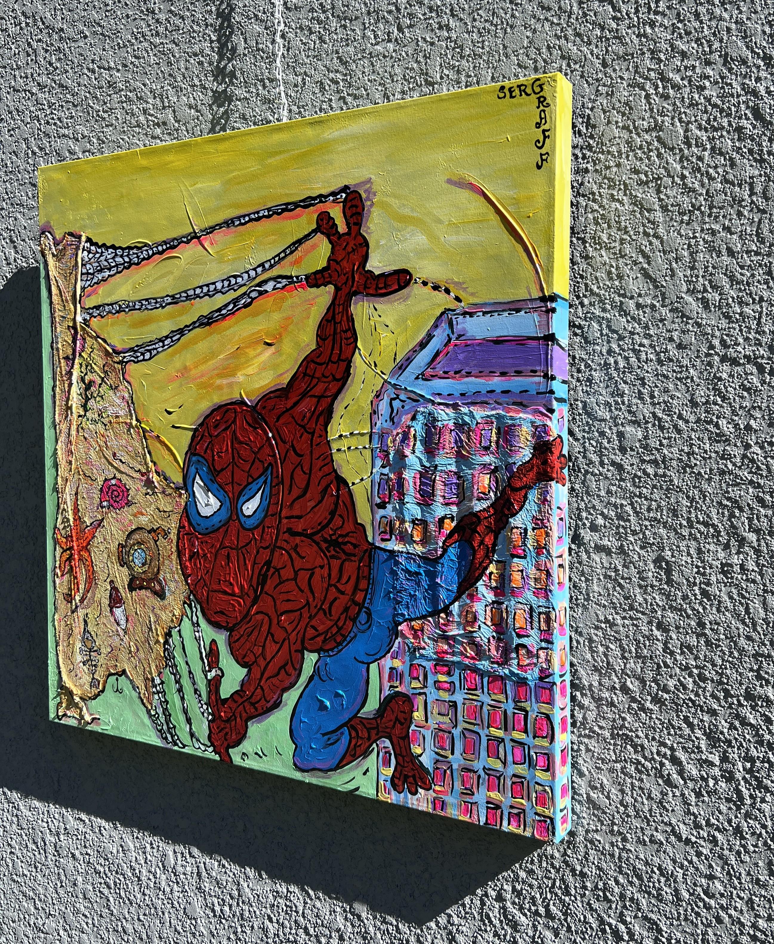 Grande dipinto su tela di Serg Graff 