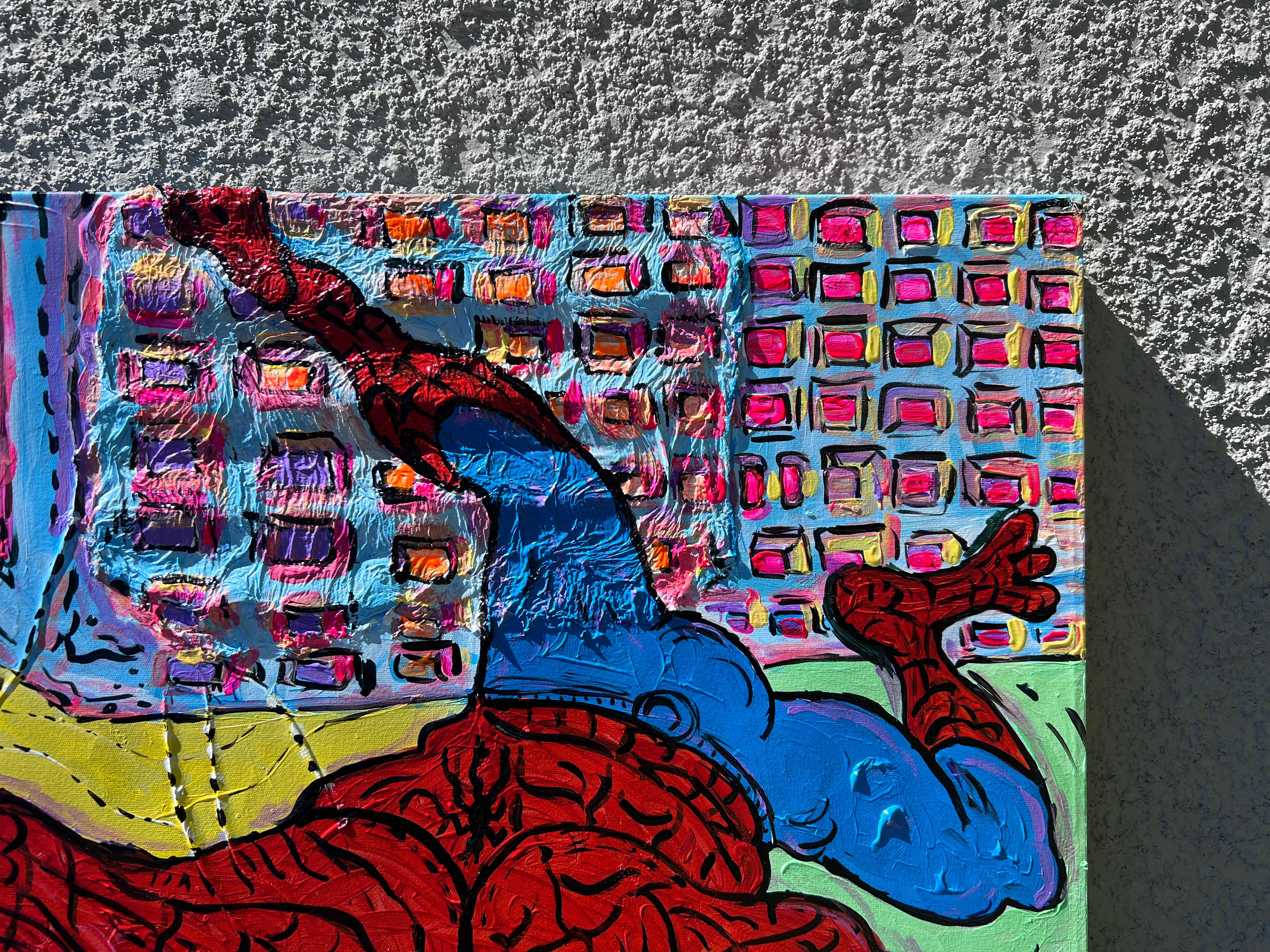 Grande dipinto su tela di Serg Graff 