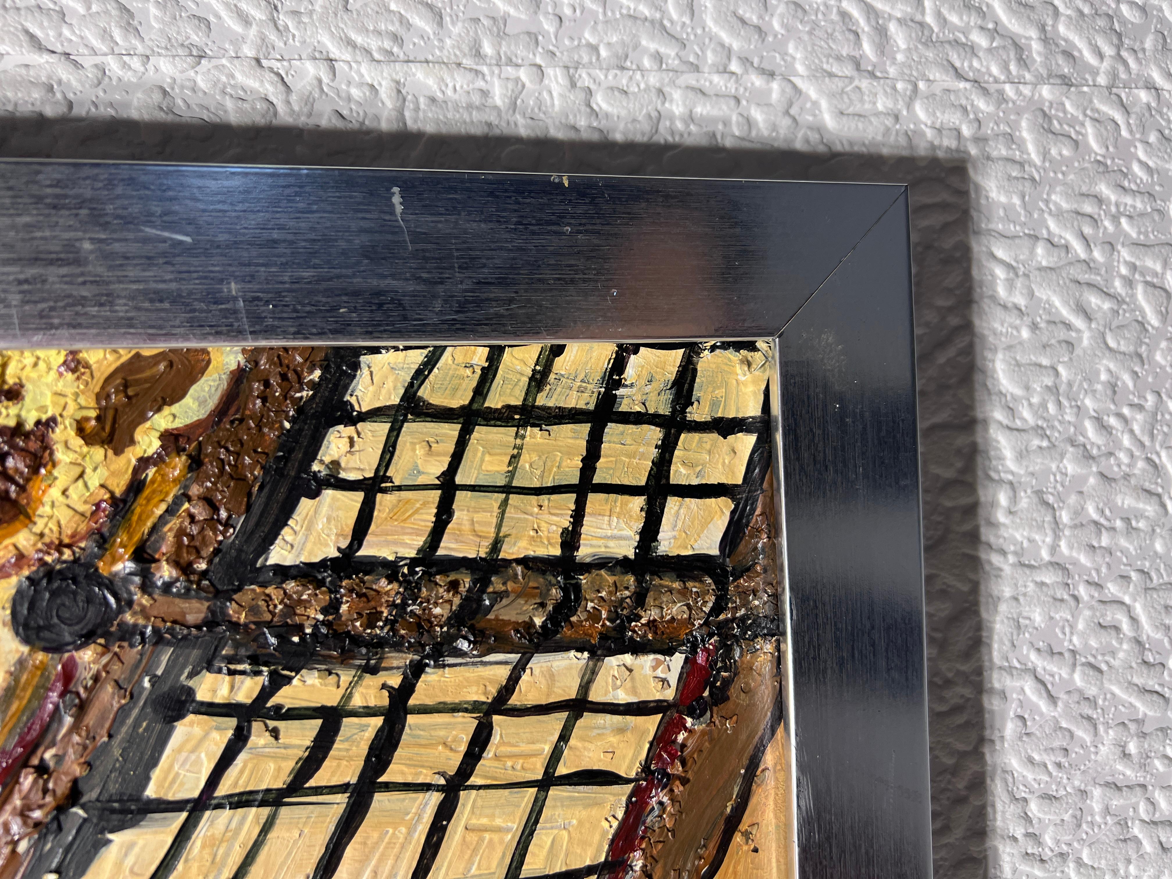 Einzigartiges Gemälde auf Karton mit dem Titel „Hungry Giraffe“ von Serg Graff, COA im Angebot 6