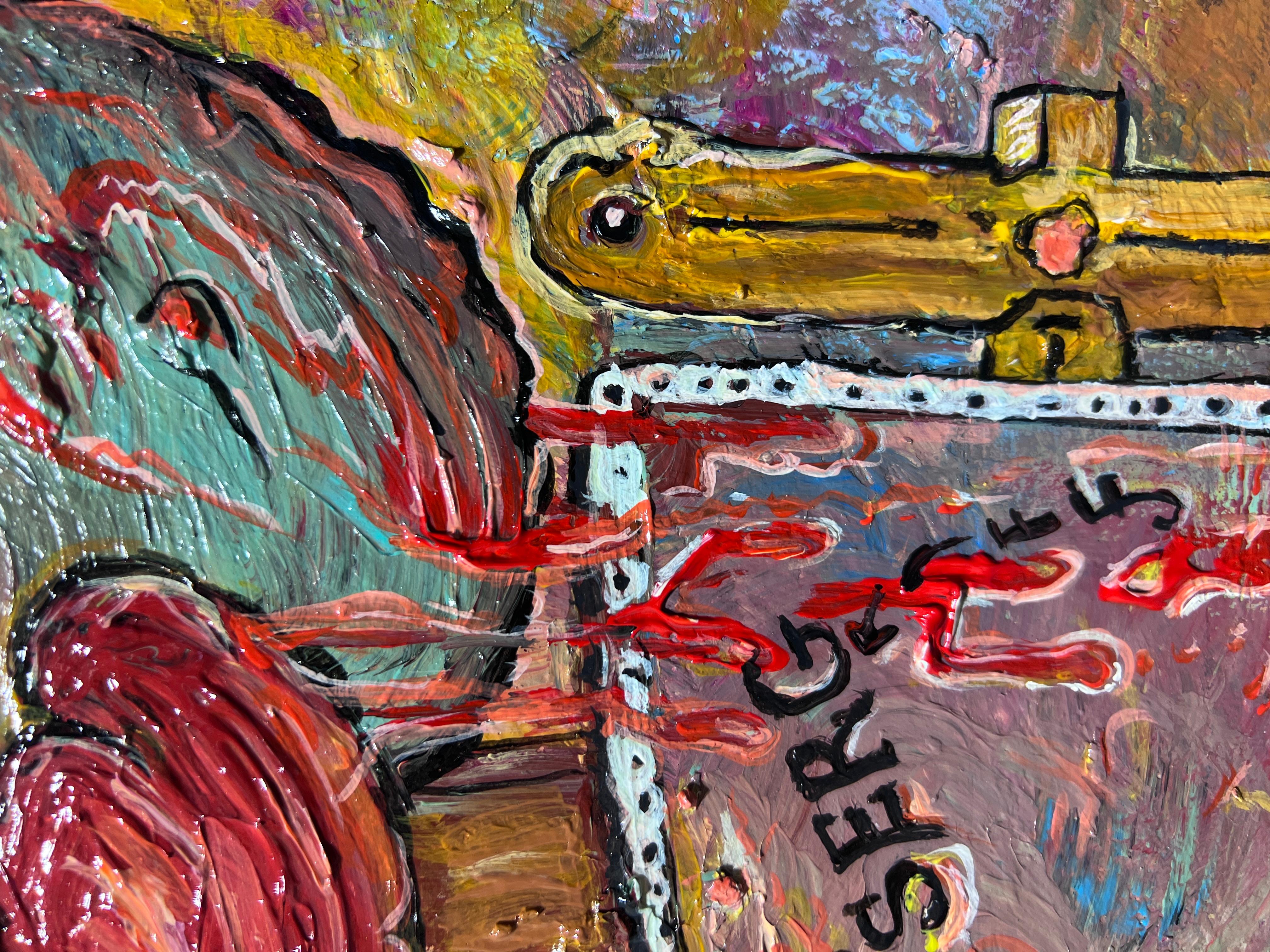 Pintura abstracta original sobre tabla de Serg Graff 