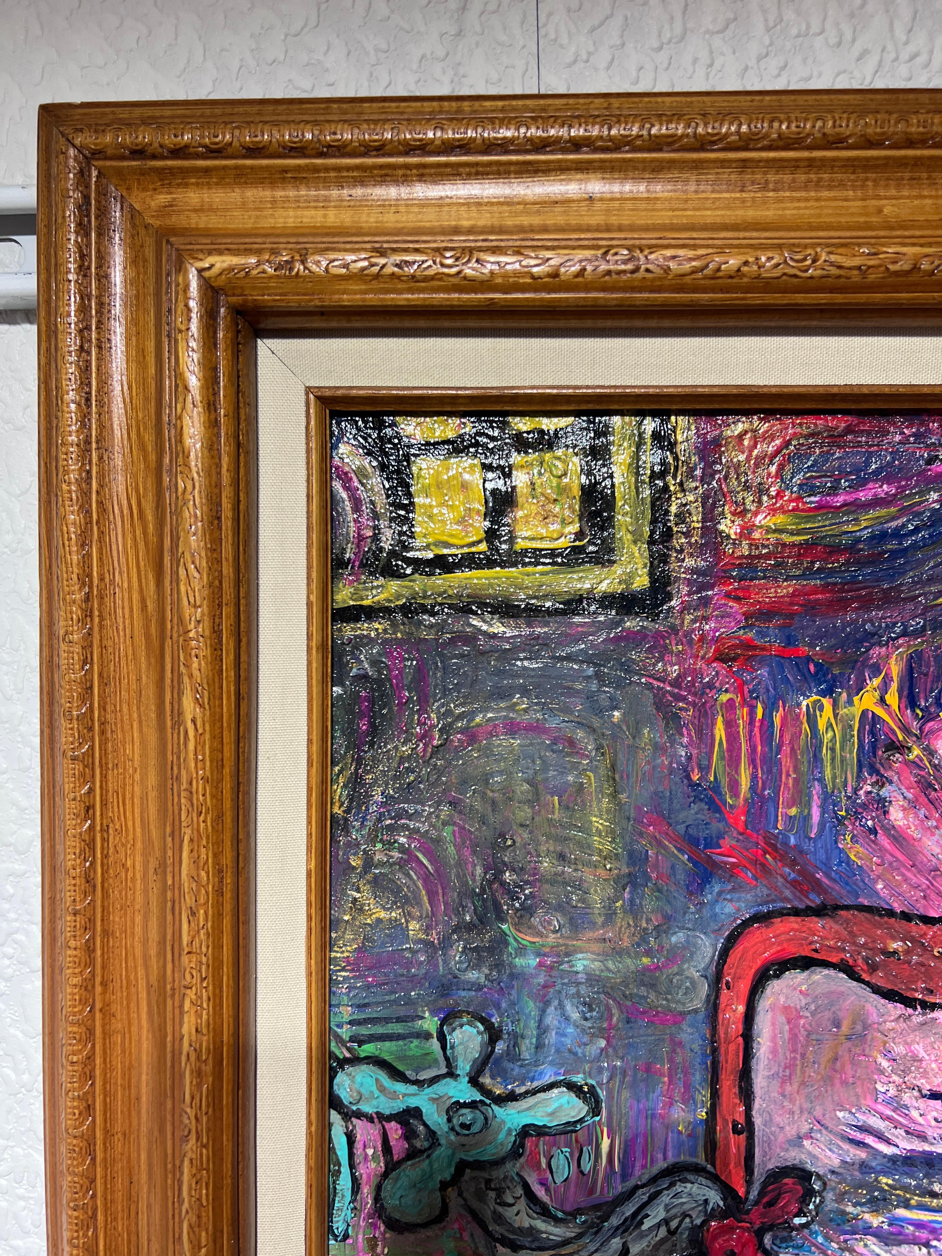 Original Abstraktes Originalgemälde auf Leinwand von Serg Graff „Freeddy is Back“, COA im Angebot 6