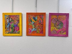 Original abstraktes gemälde auf leinwand "Jump from the Painting" von Serg Graff COA