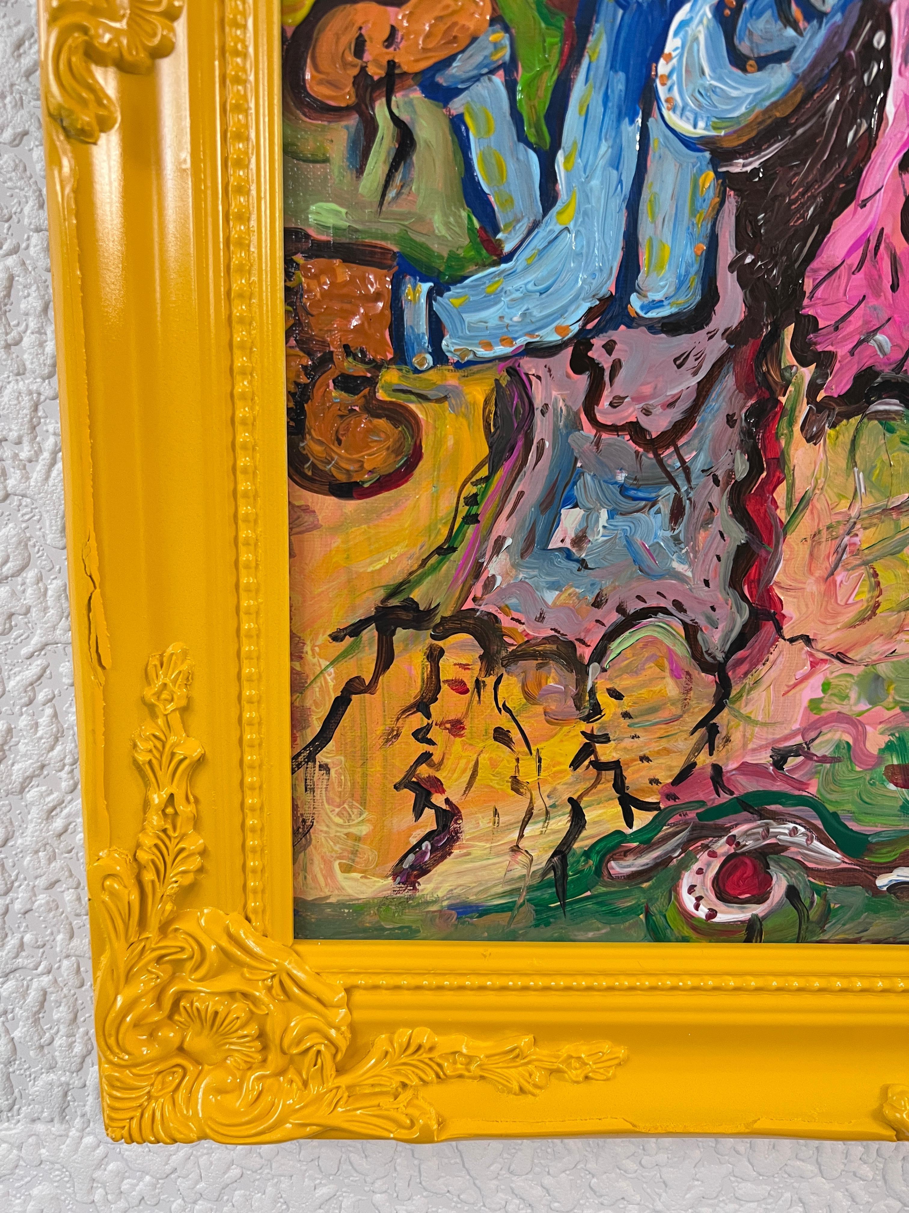 Original Abstract Painting on Canvas 