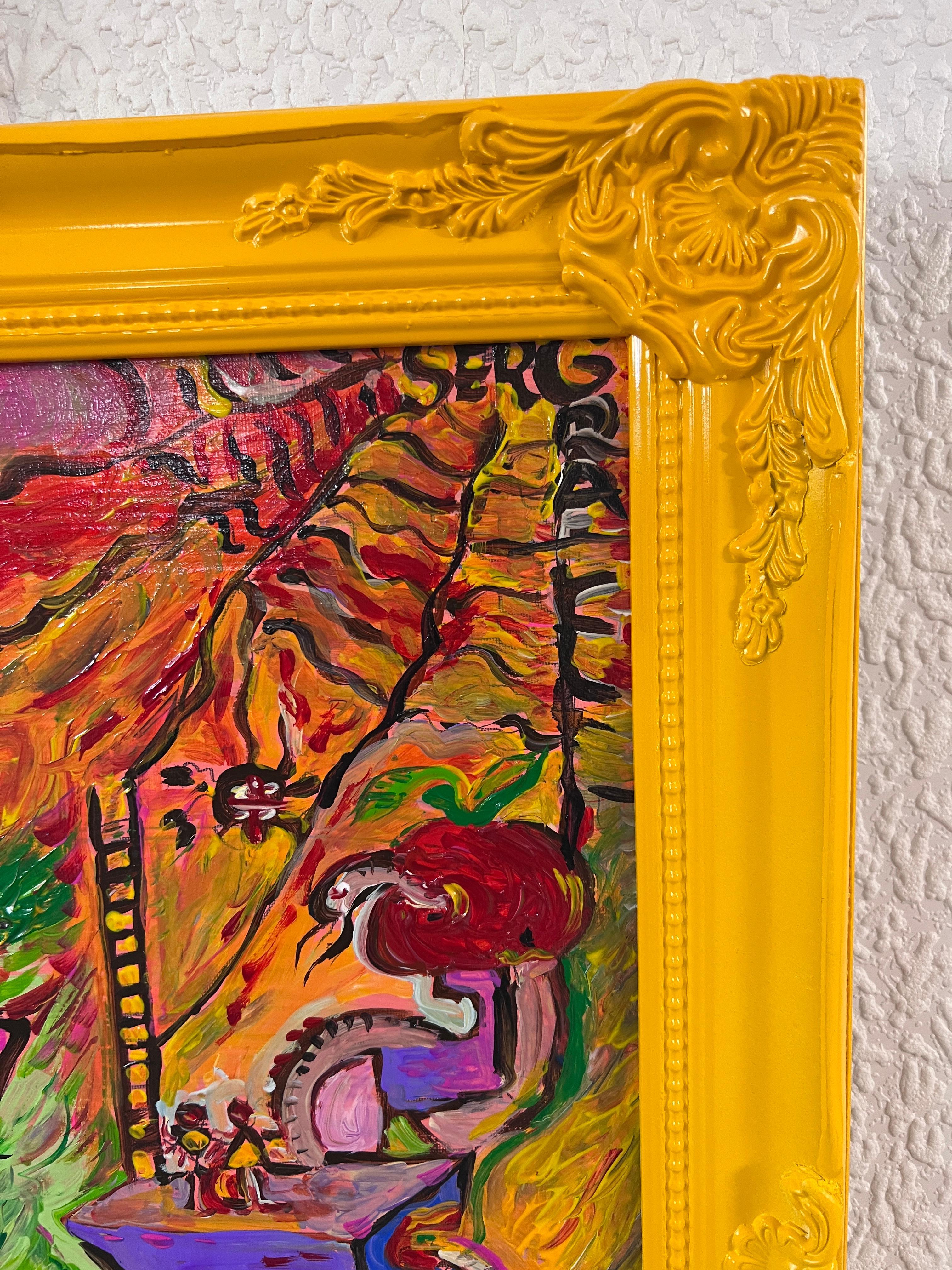 Original Abstract Painting on Canvas 
