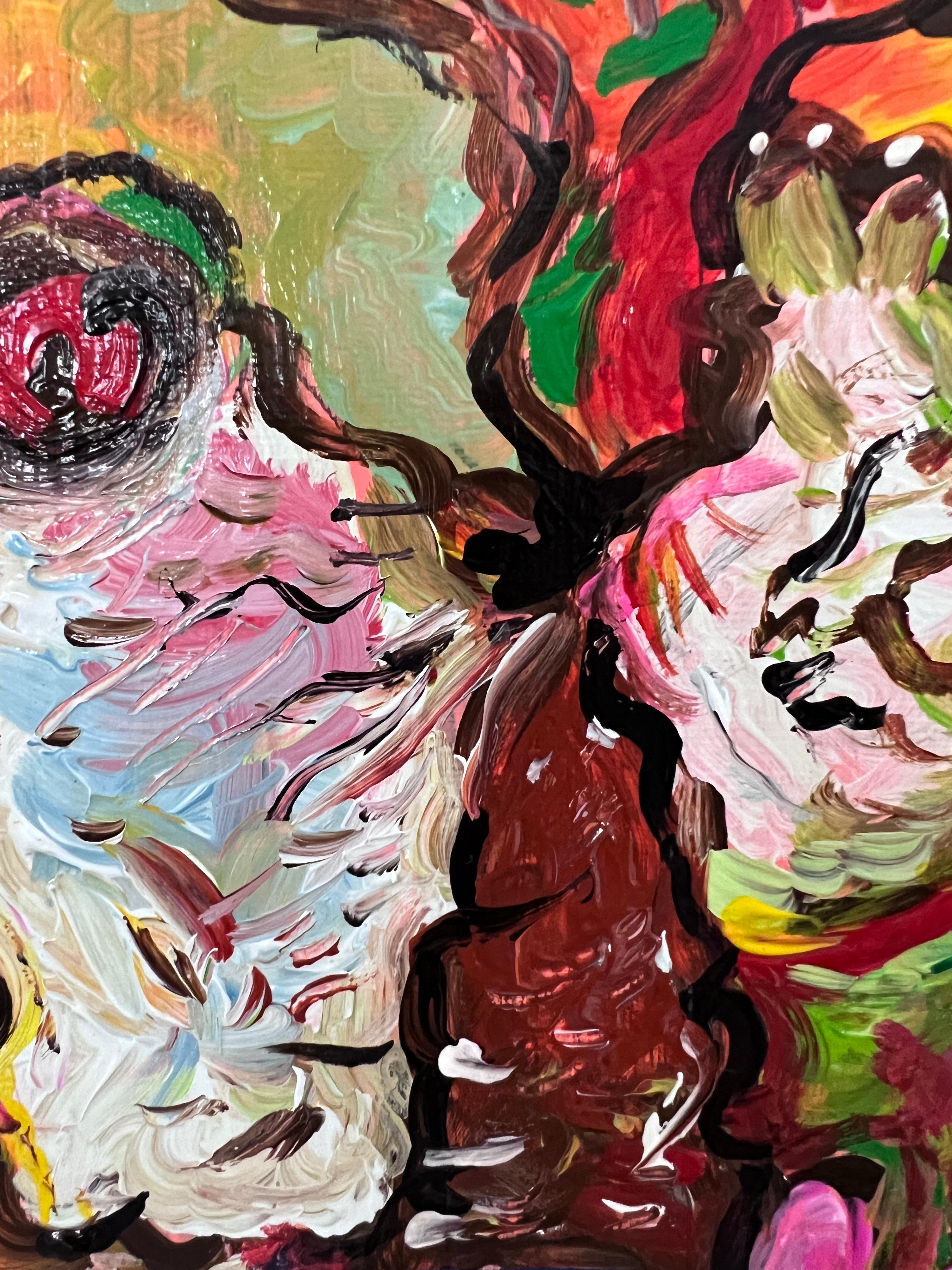 Original Abstract Painting on Canvas 