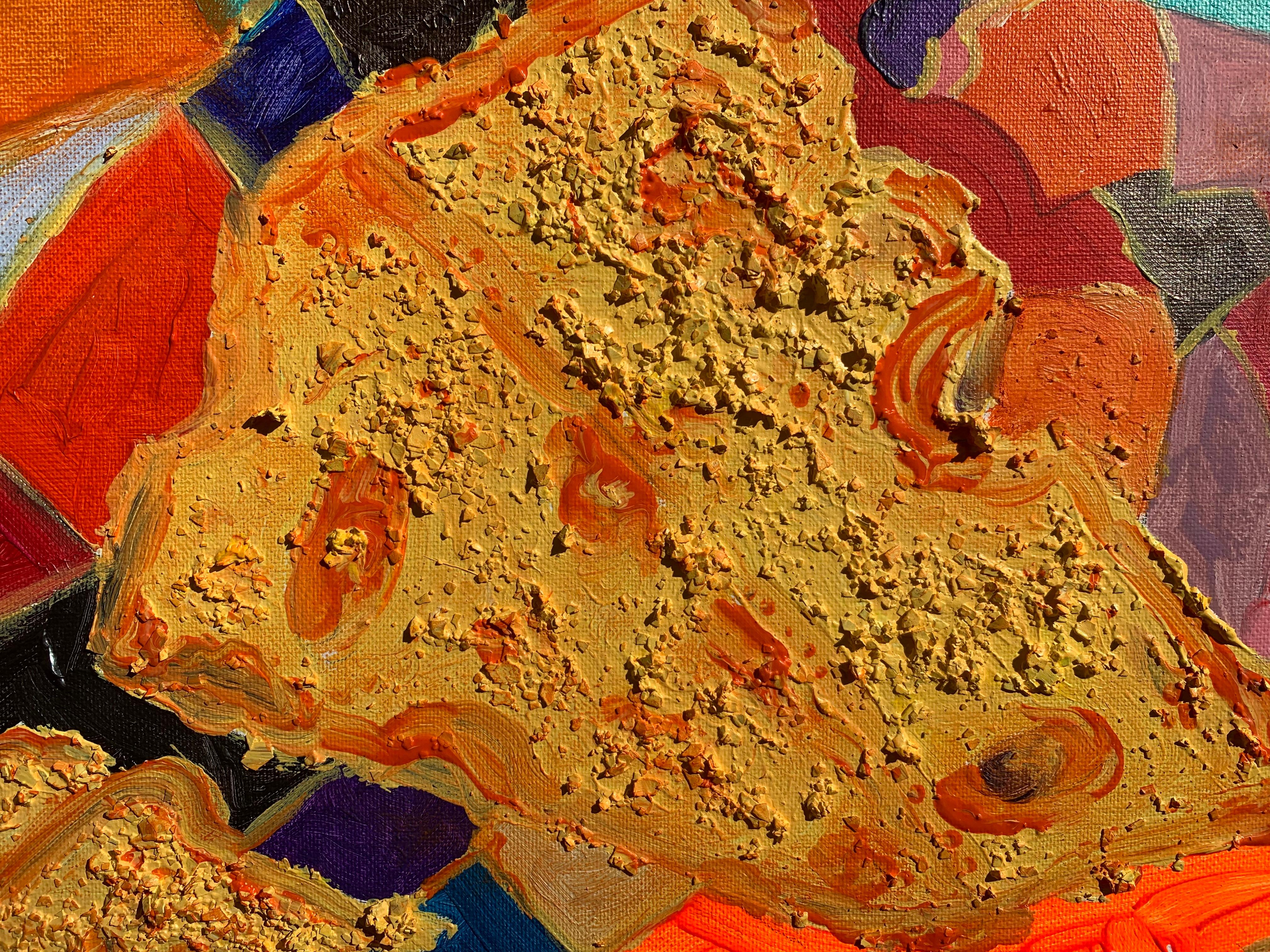 Original Abstract Painting on Canvas , Signed Serg Graff 