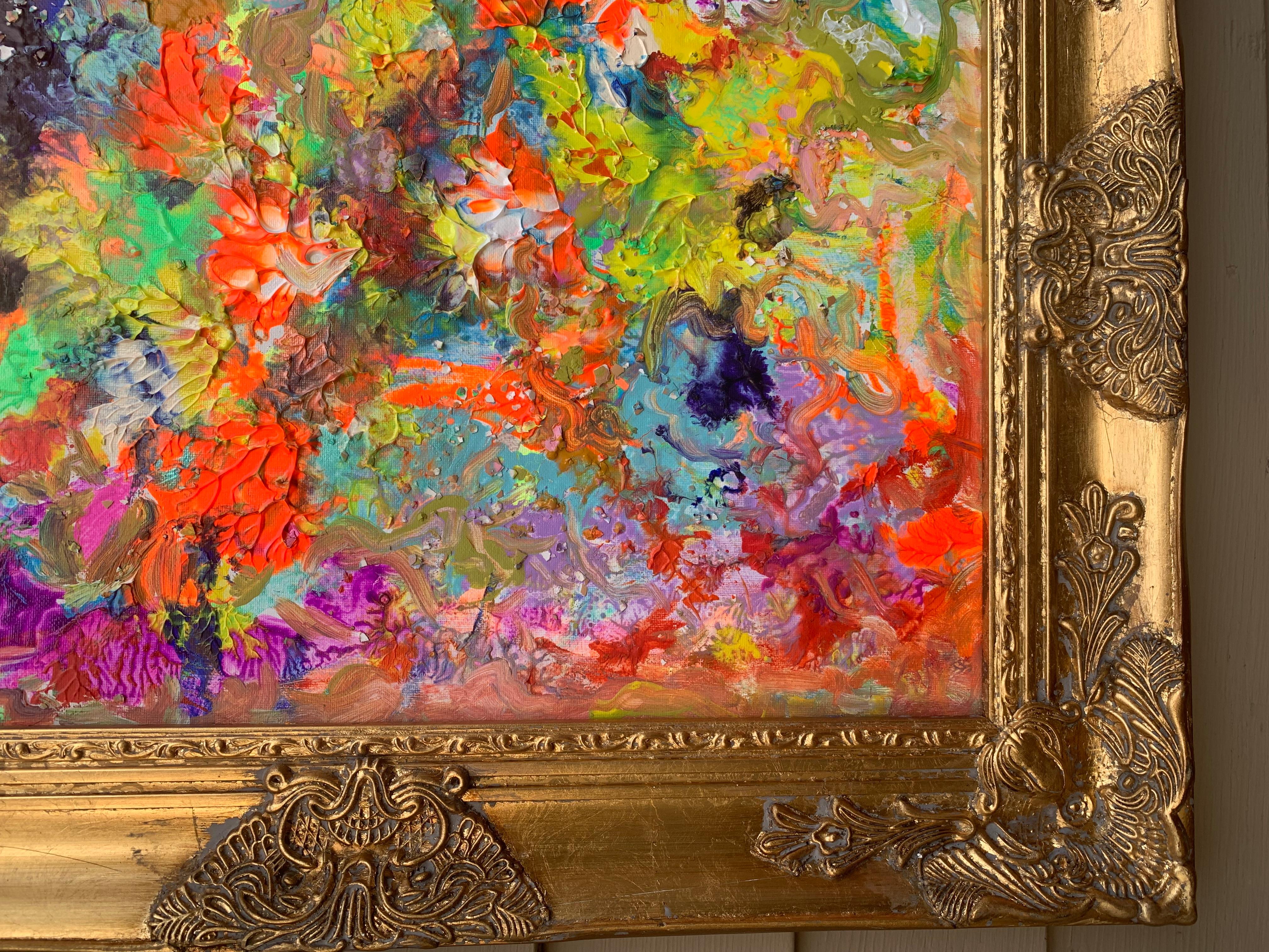 Pittura astratta originale su tela, firmata Serg Graff 