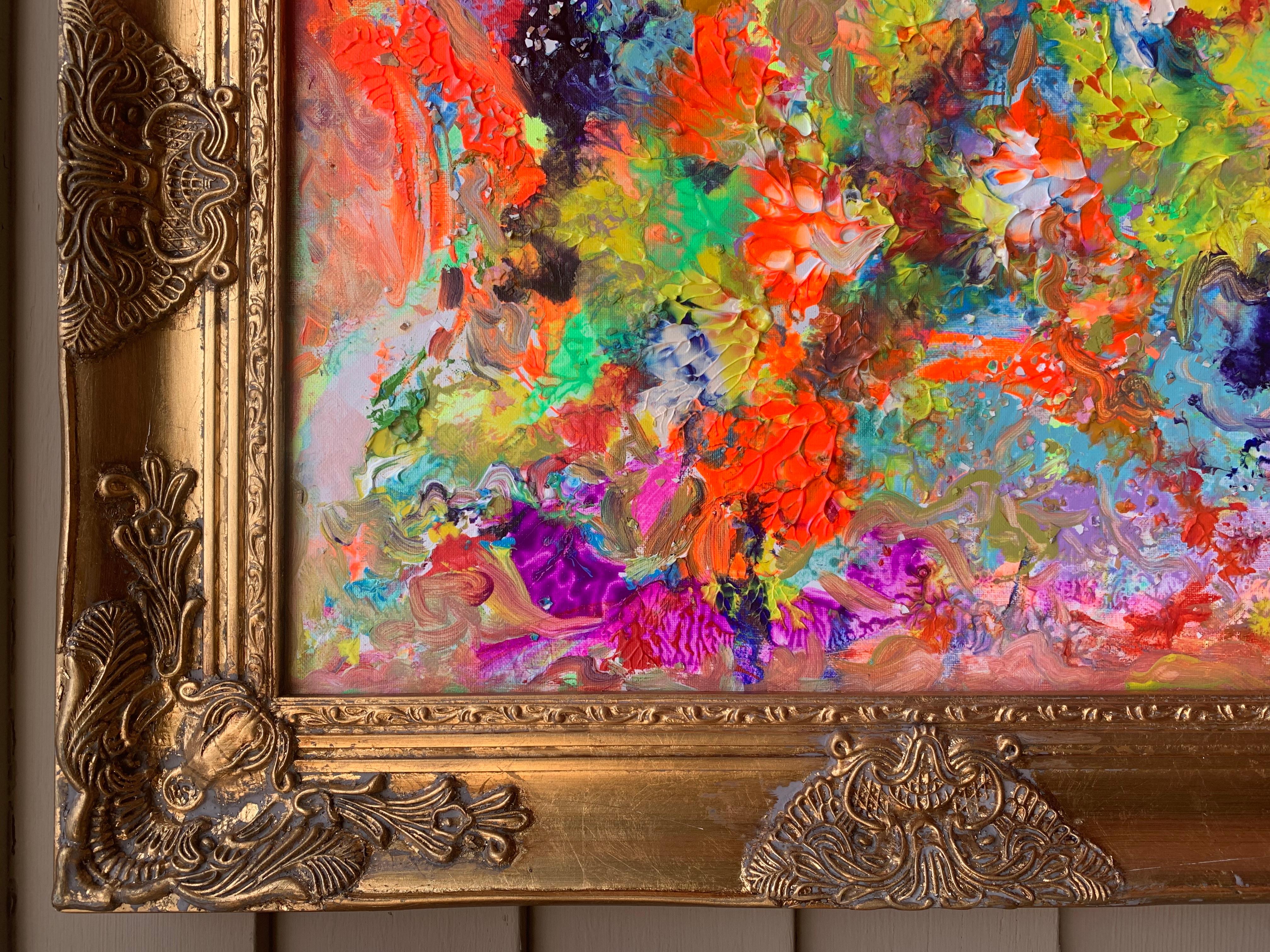 Pittura astratta originale su tela, firmata Serg Graff 