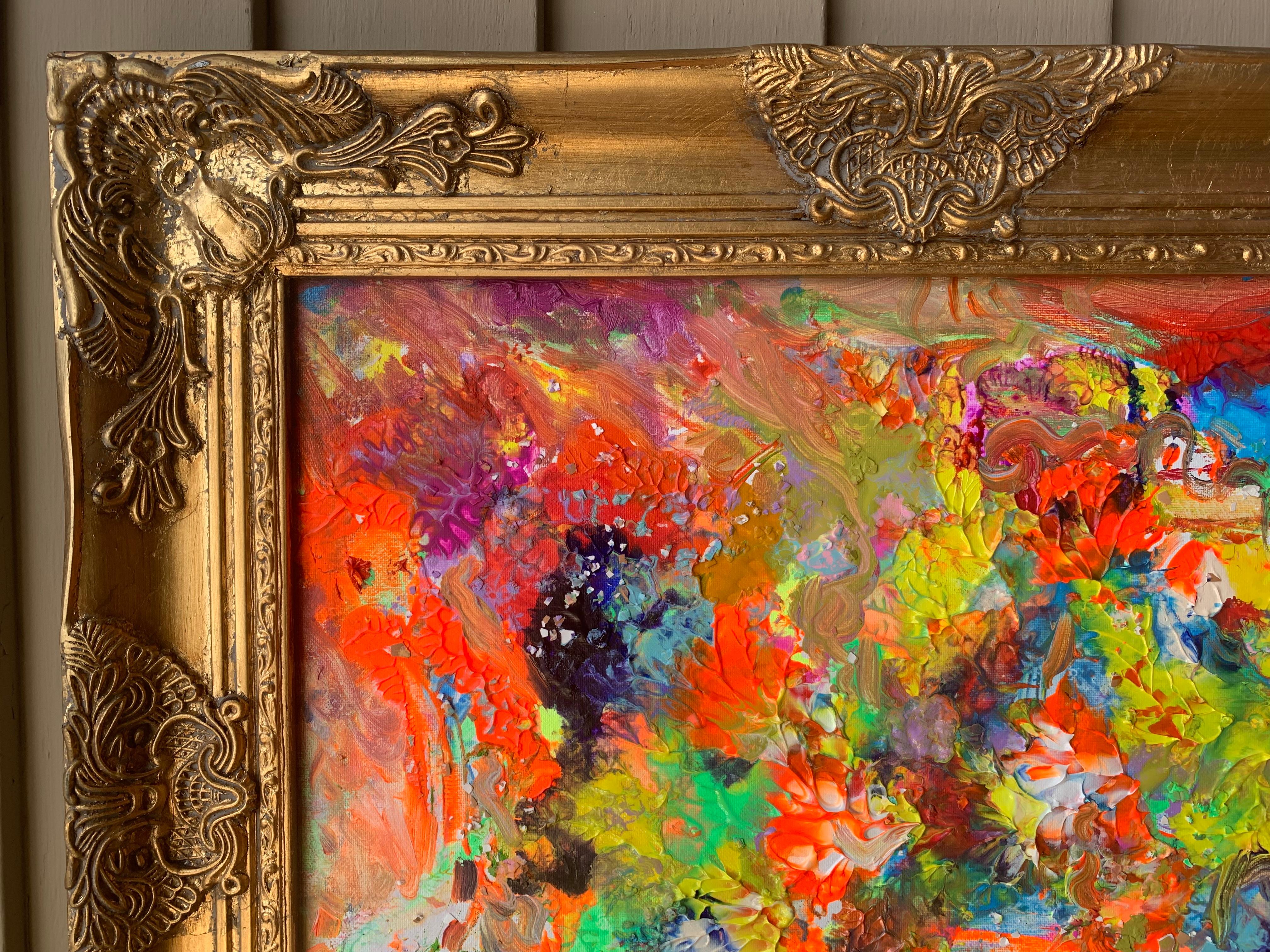 Pittura astratta originale su tela, firmata Serg Graff 