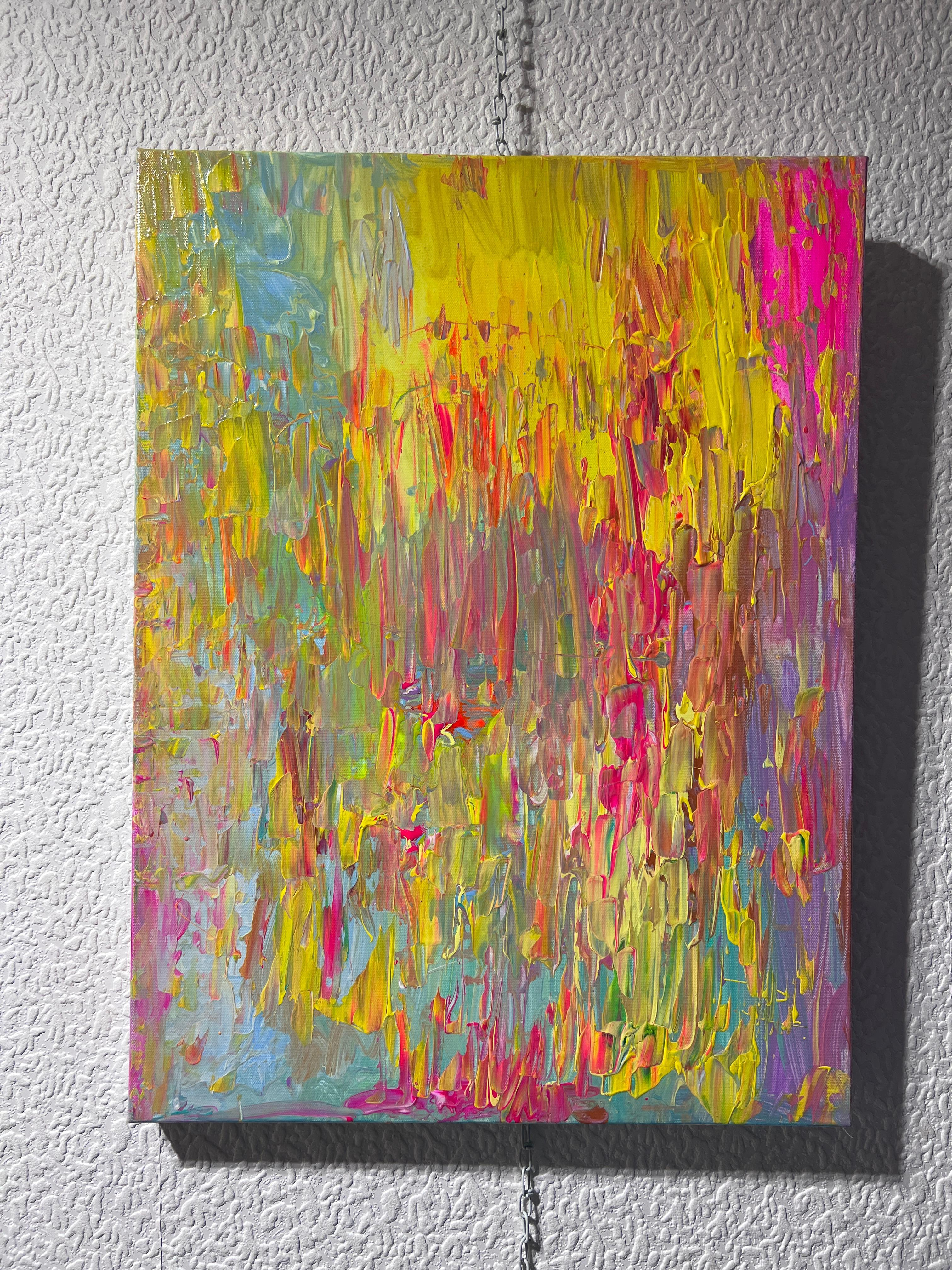 Original Abstraktes Originalgemälde auf Leinwand, signiert Serg Graff „Mood“, COA im Angebot 1