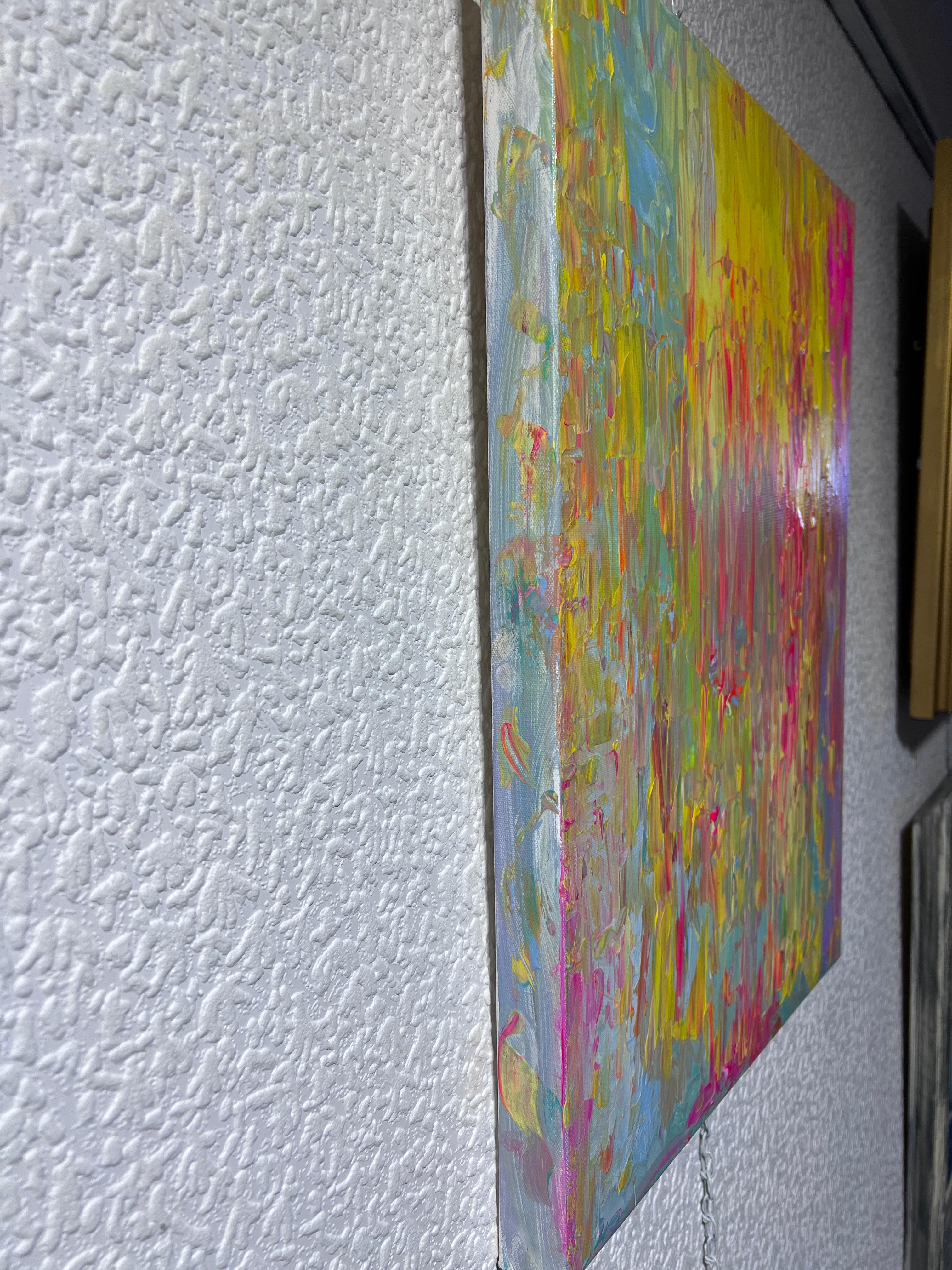 Original Abstraktes Originalgemälde auf Leinwand, signiert Serg Graff „Mood“, COA im Angebot 4
