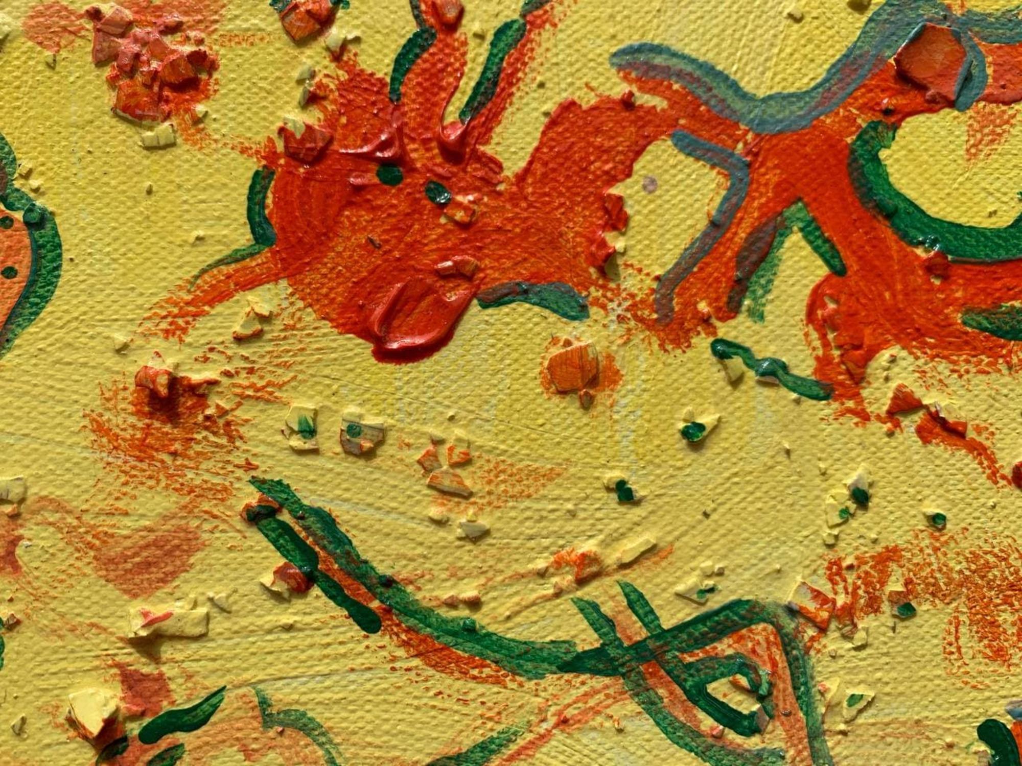 Original Abstract Painting on Canvas\ Signed Serg Graff, 