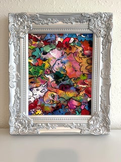 Original Abstract Painting Serg Graff "Pareidolia" Surreal Fantasy Artwork, COA