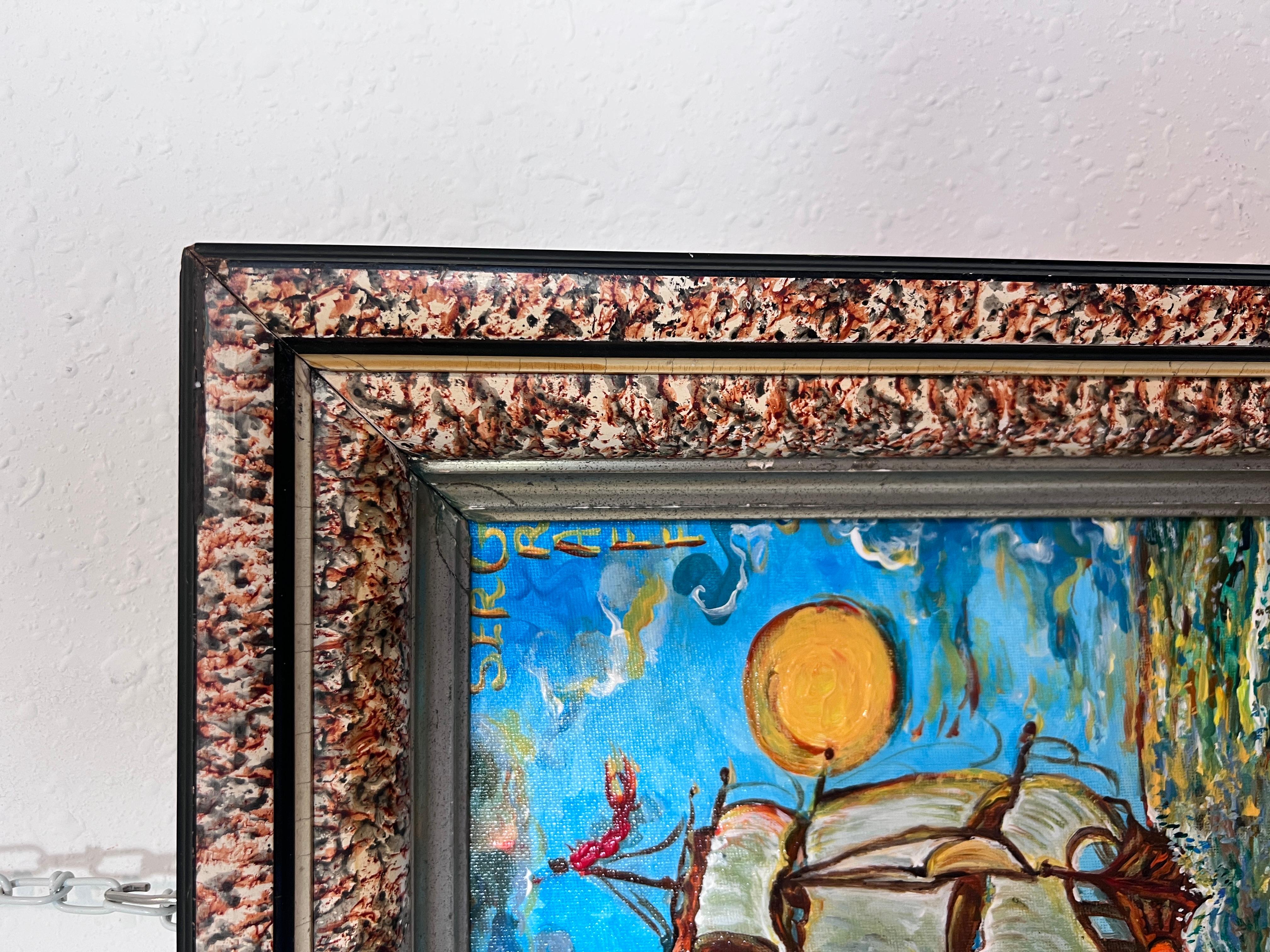 Original-Acrylgemälde von Serg Graff, Seelandschaft mit dem Titel 