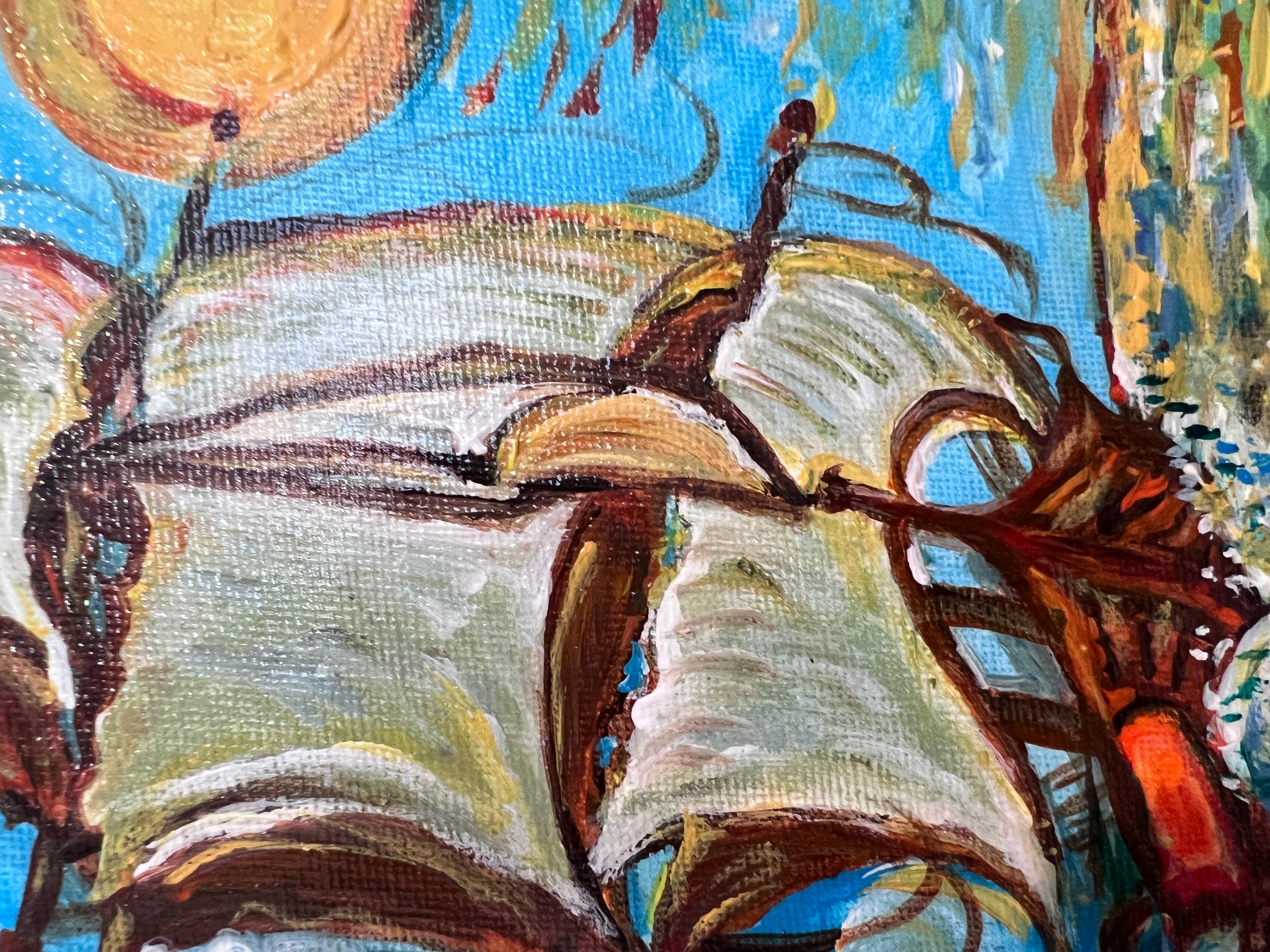 Original-Acrylgemälde von Serg Graff, Seelandschaft mit dem Titel 