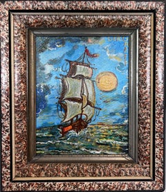 Original-Acrylgemälde von Serg Graff, Seelandschaft mit dem Titel "Drift" , COA