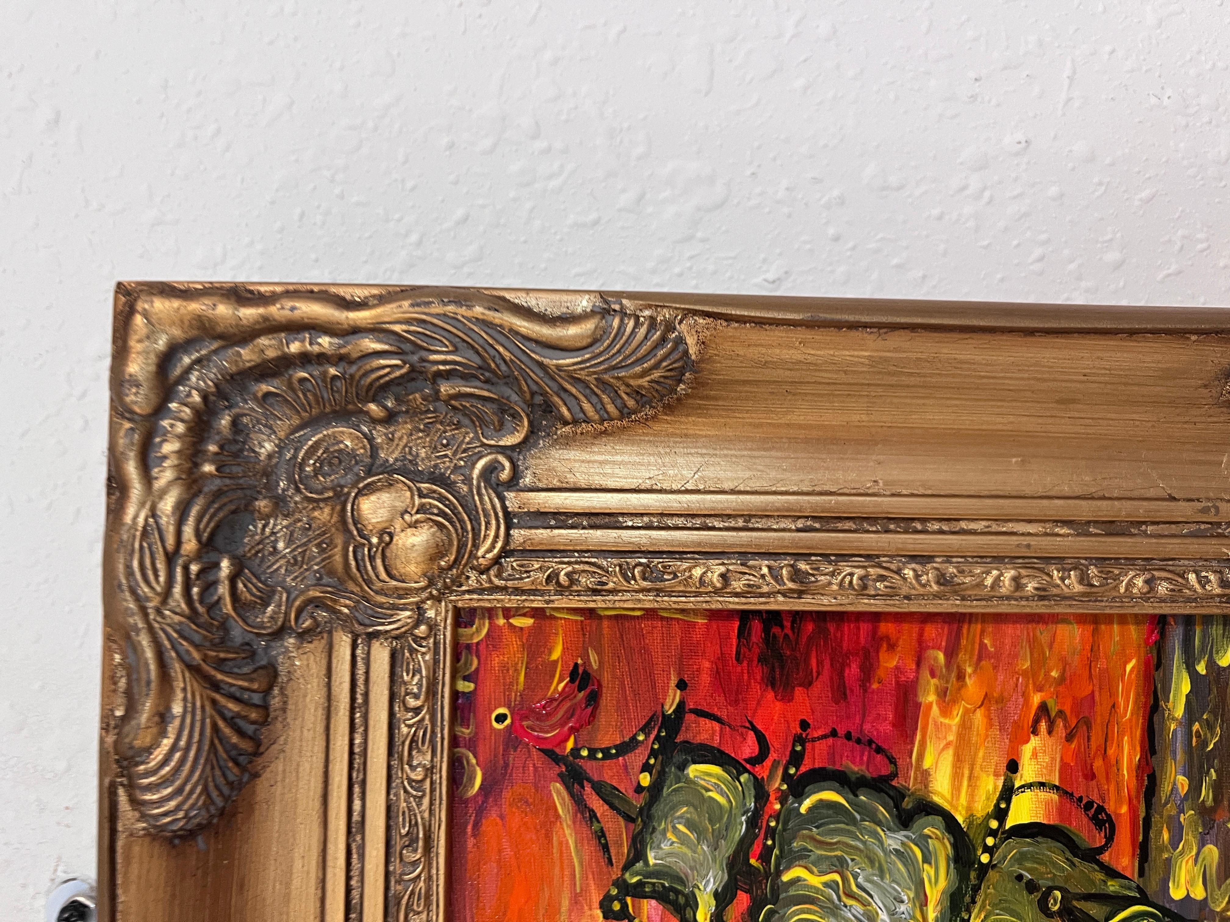 Original-Acrylgemälde von Serg Graff, Seelandschaft mit dem Titel 