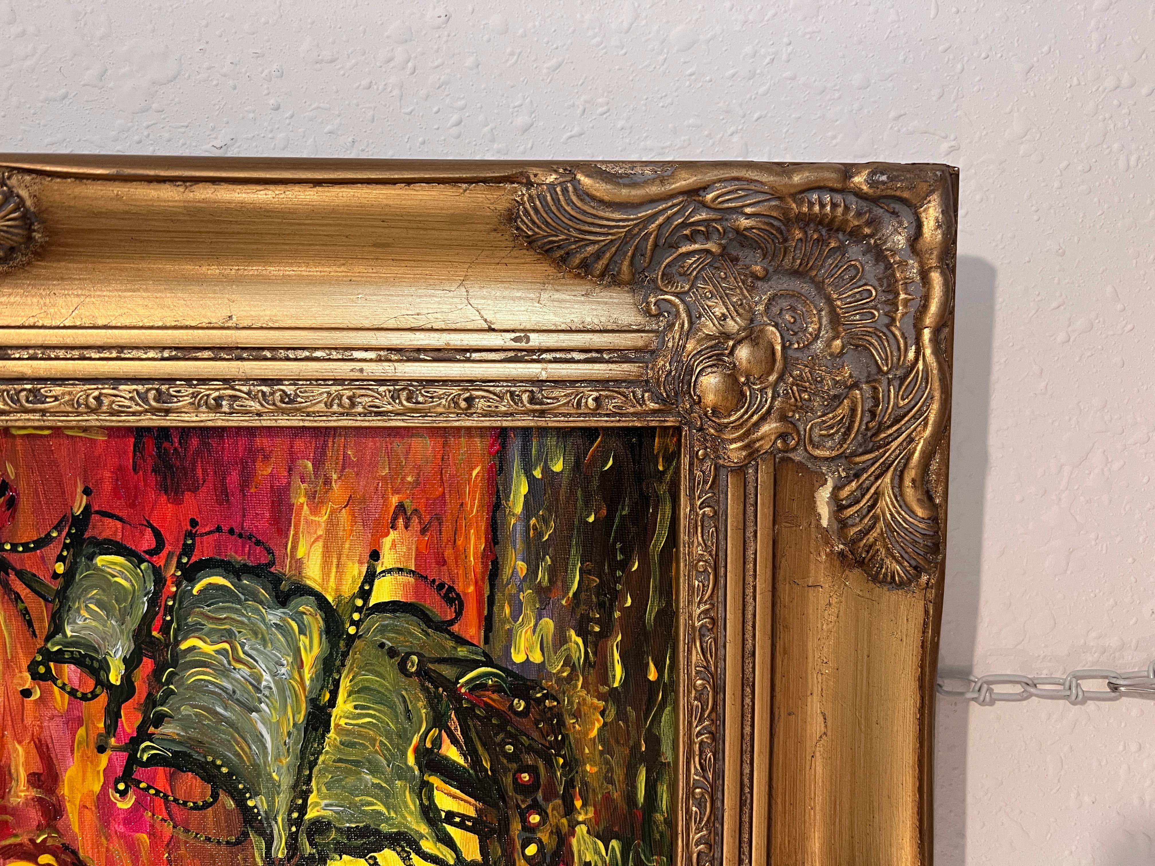 Original-Acrylgemälde von Serg Graff, Seelandschaft mit dem Titel 