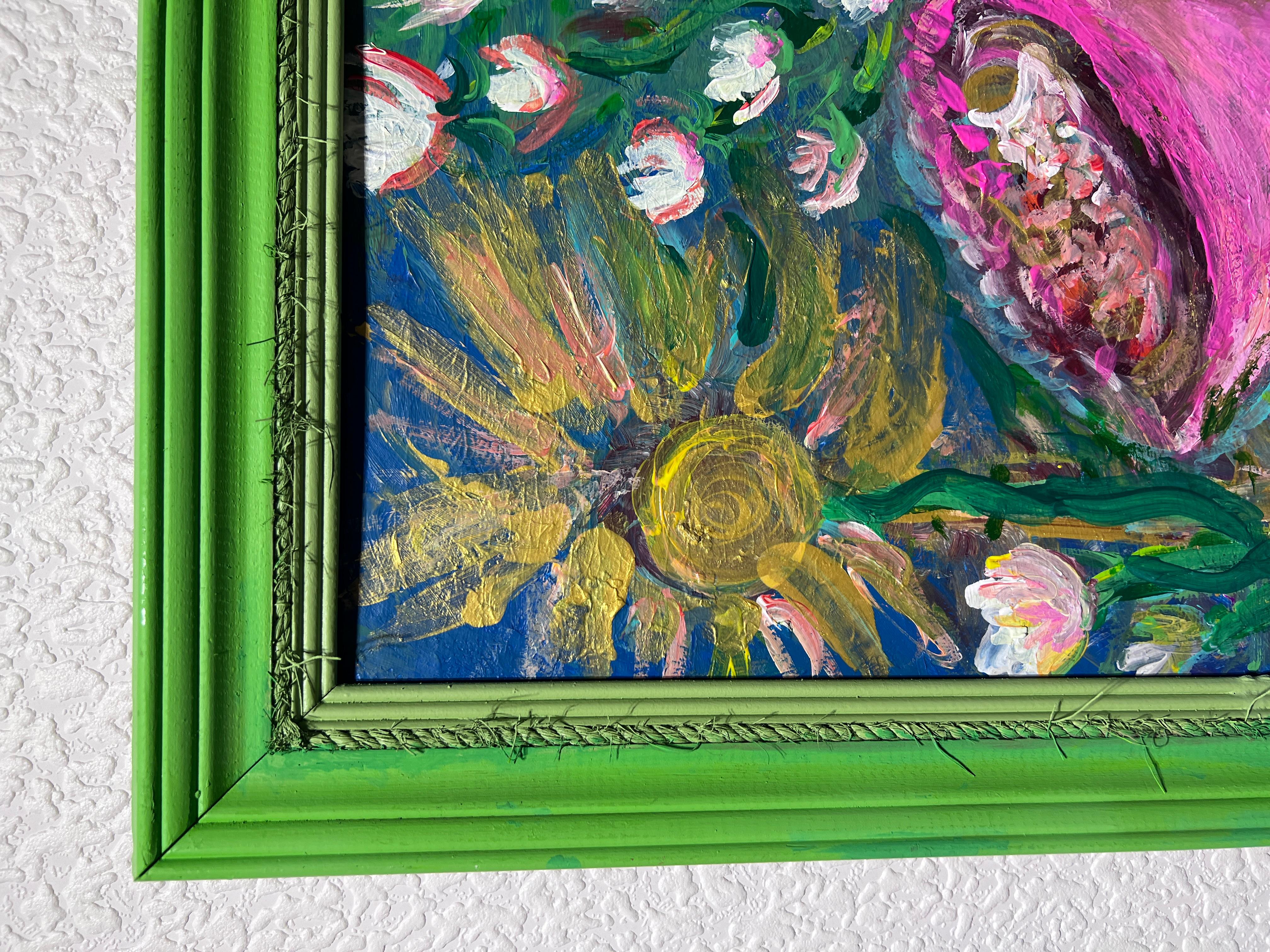 Quadro originale di grandi dimensioni su tavola, intitolato 