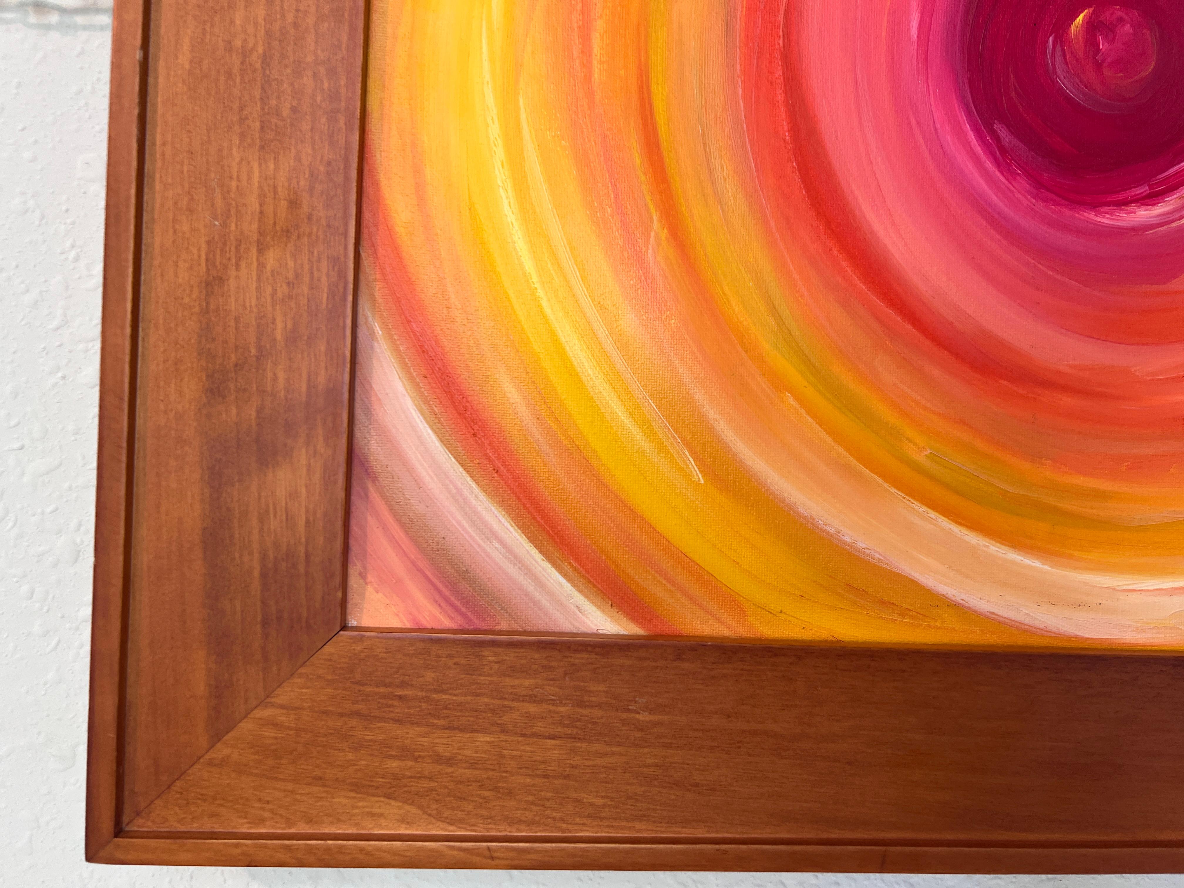 Pittura ad olio originale su tela, stile astratto fantasy, di Serg Graff, COA in vendita 4
