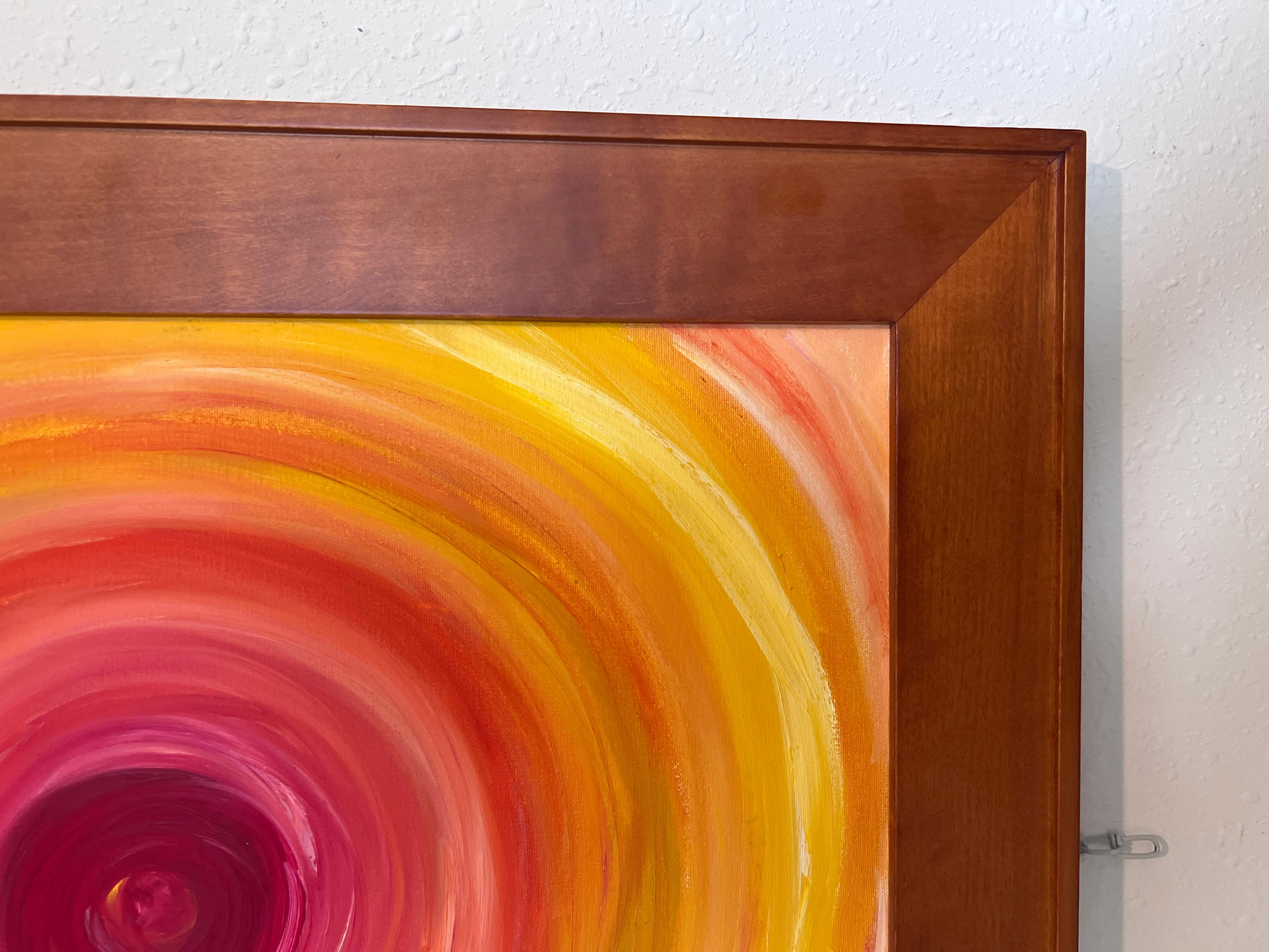 Pittura ad olio originale su tela, stile astratto fantasy, di Serg Graff, COA in vendita 6
