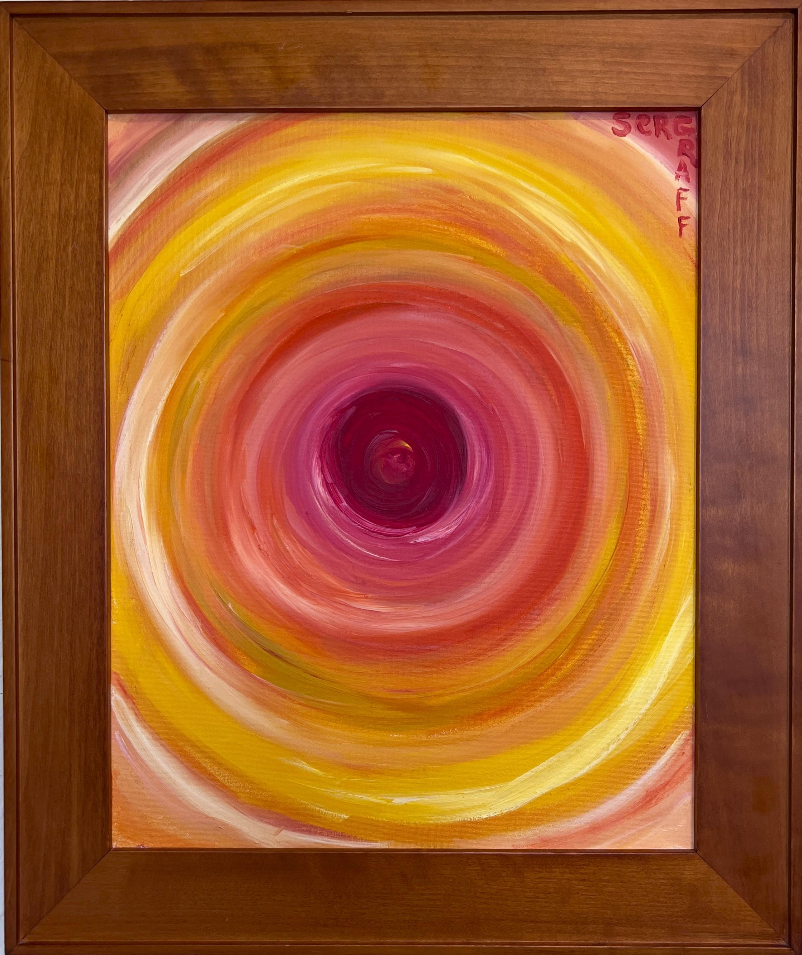 Balance of Spiritual Subconsciousness fa parte della radiosa collezione "Auras" di Serg Graff, una serie di dipinti astratti a olio che esplorano visivamente i campi di energia invisibili che circondano la coscienza umana. Con i suoi strati ipnotici