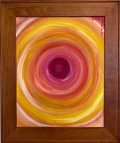 Original Abstract Oil Painting on canvas by Serg Graff "Aura" Framed, with COA