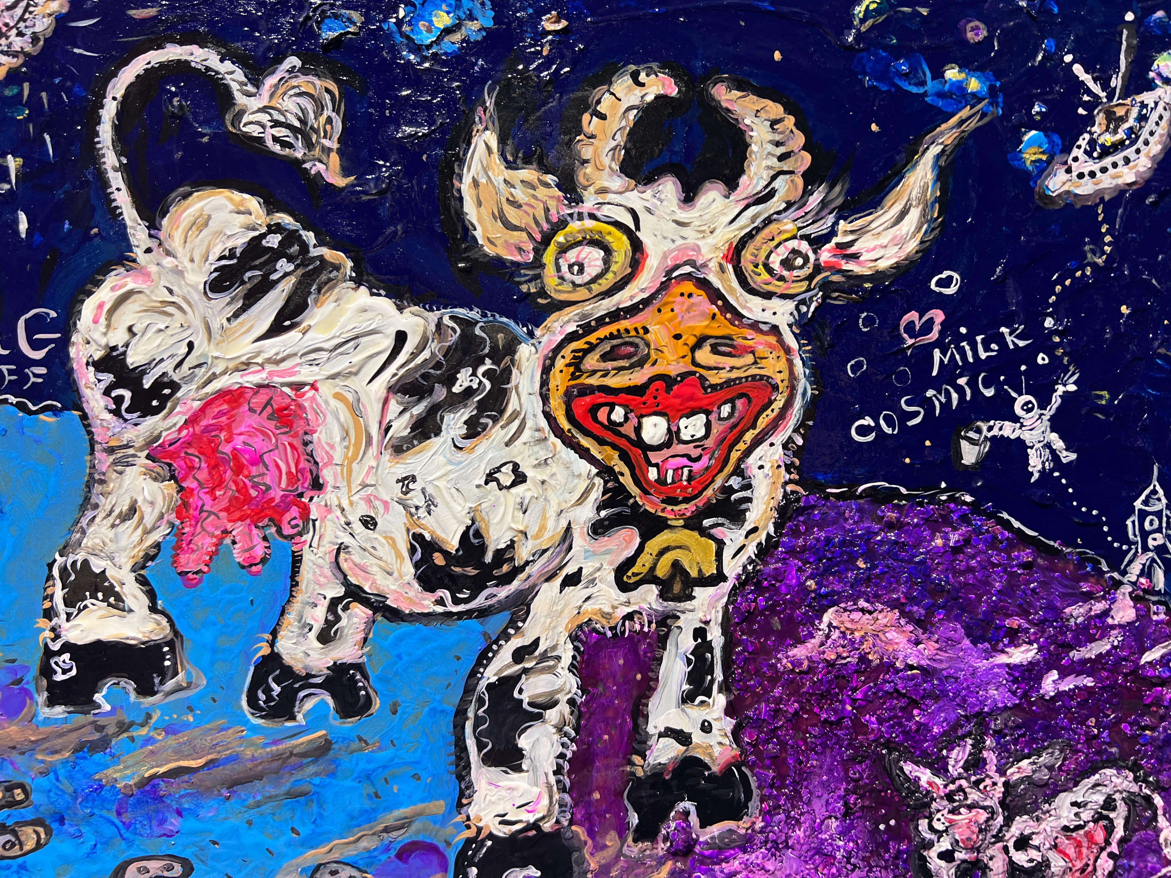 Original Painting on Board in Cartoon Style by Serg Graff 