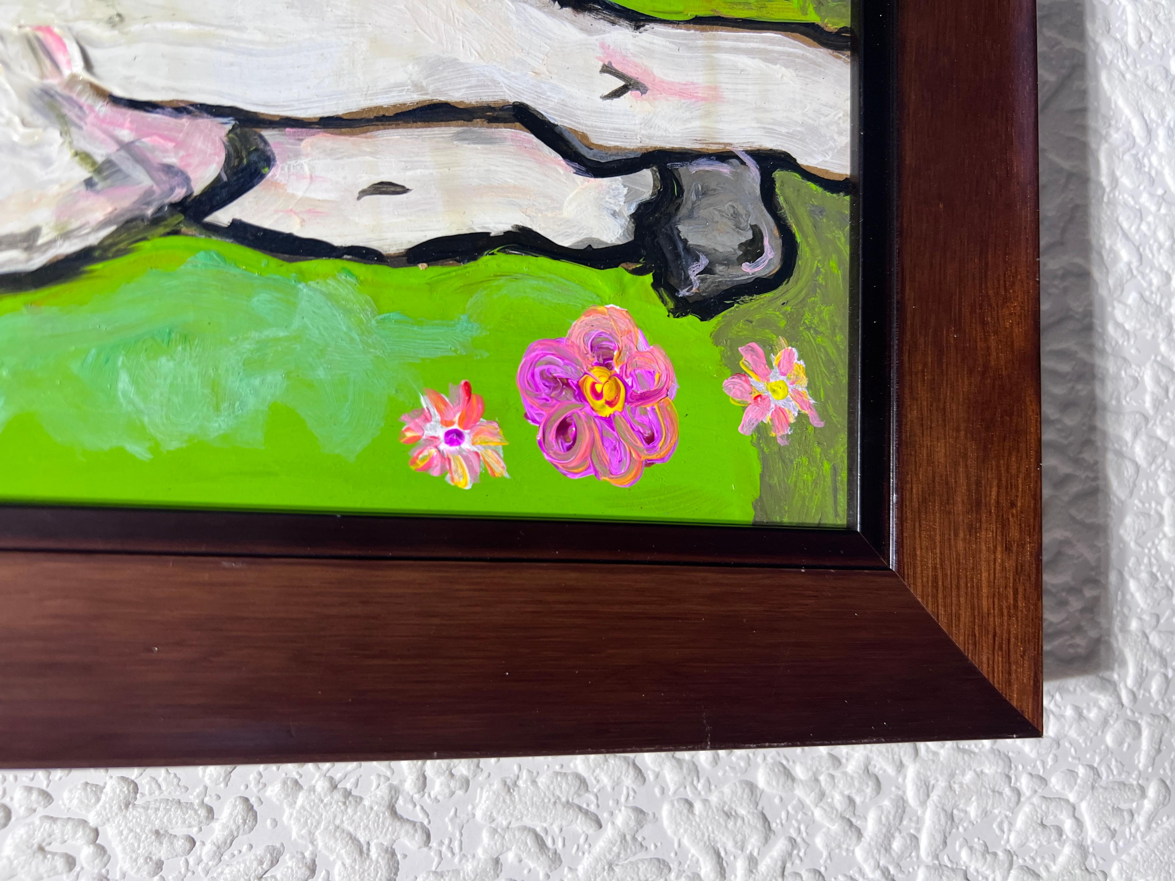 Original Painting on Board in Cartoon Style by Serg Graff 