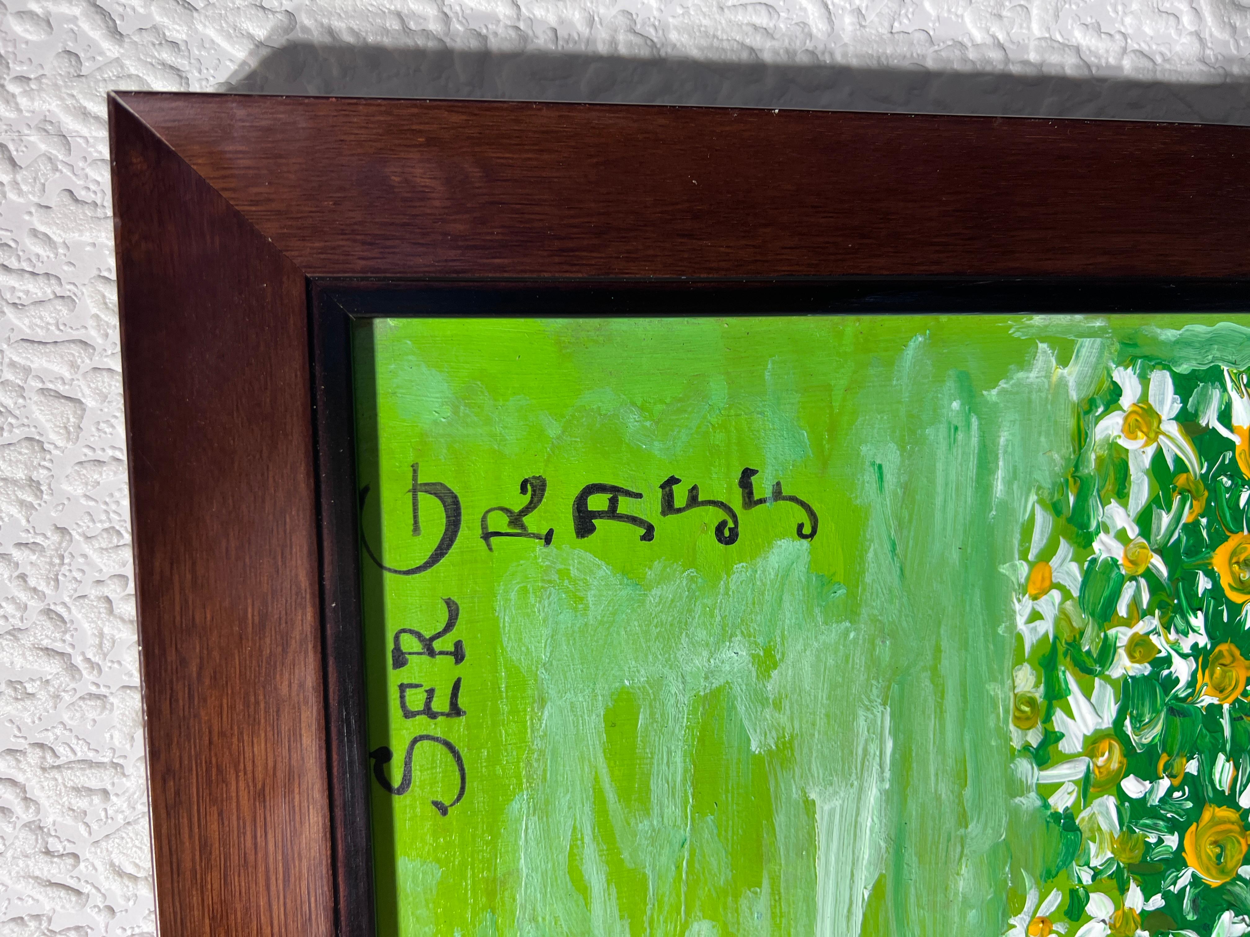 Original Painting on Board in Cartoon Style by Serg Graff 