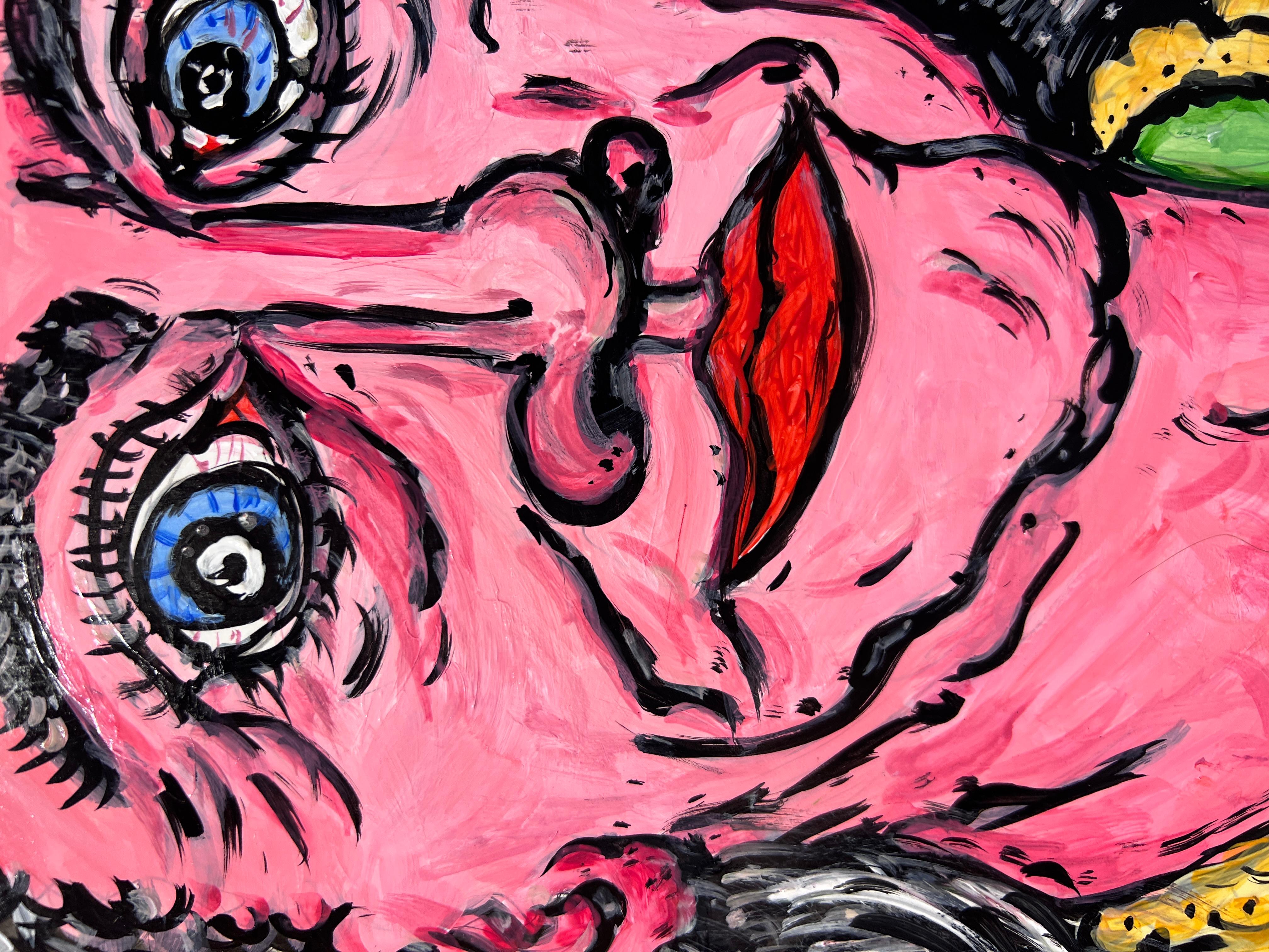 Original painting on board, Portrait of Benjamin Franklin signed Serg Graff, COA For Sale 7
