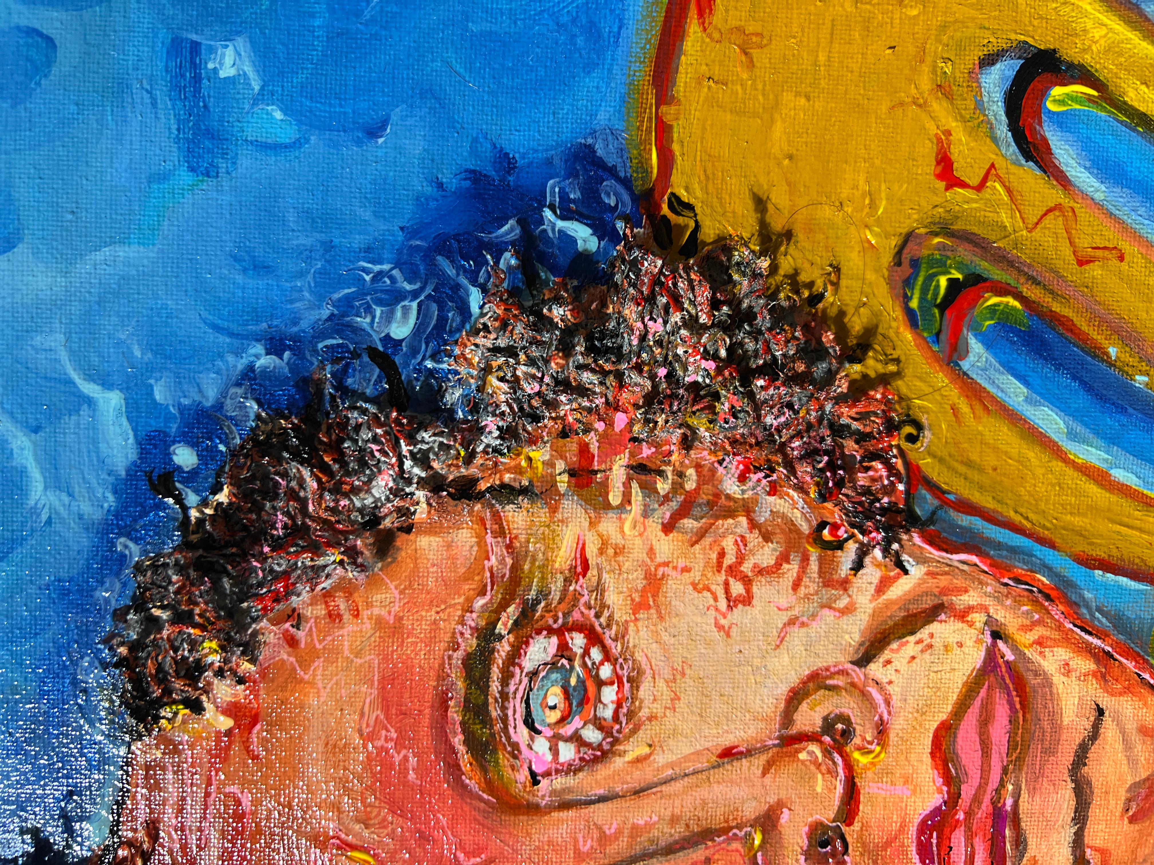 Originalgemälde auf Leinwand, „Fiery George Washington“ von Serg Graff, COA im Angebot 11