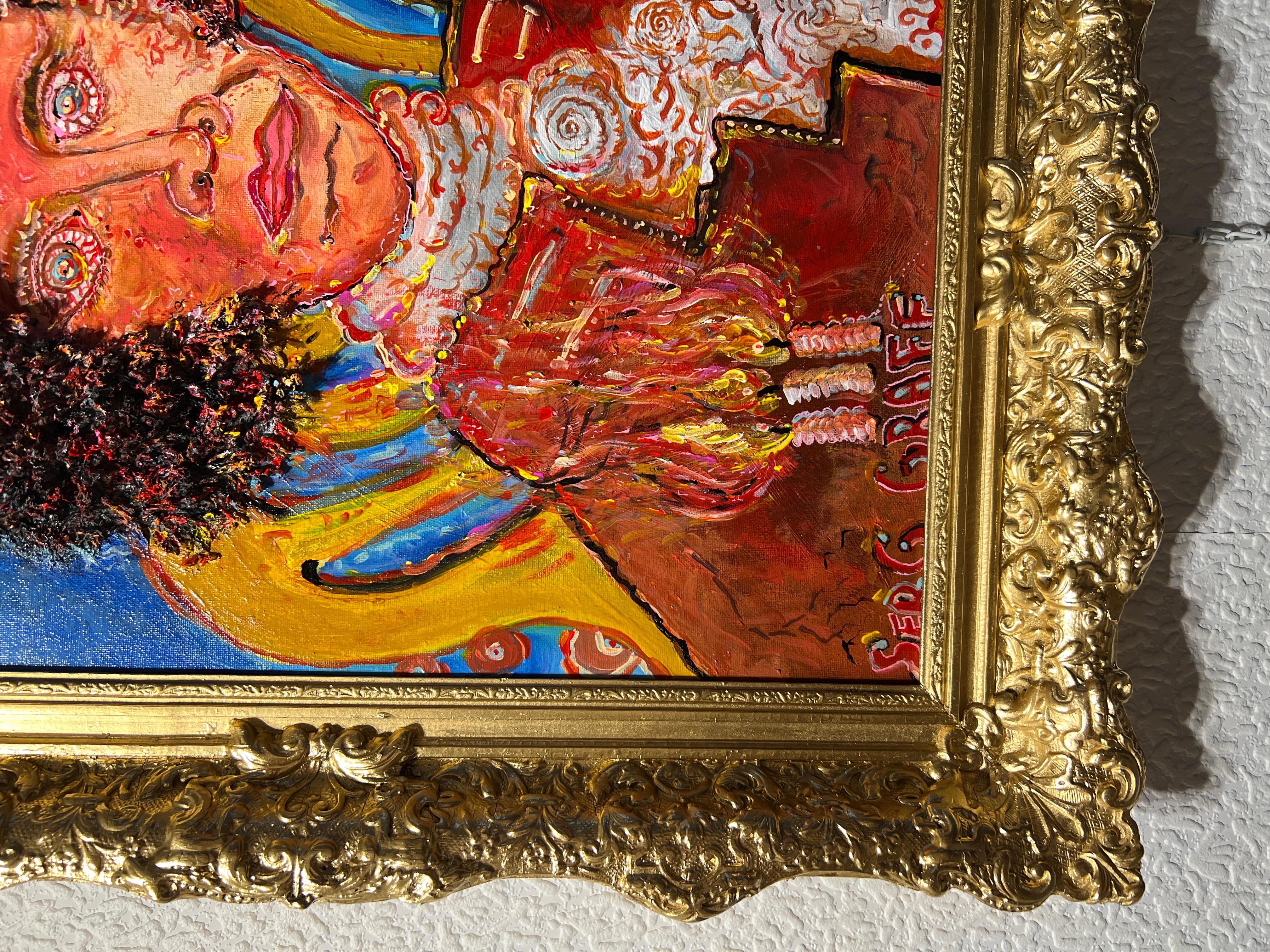 Originalgemälde auf Leinwand, „Fiery George Washington“ von Serg Graff, COA im Angebot 5