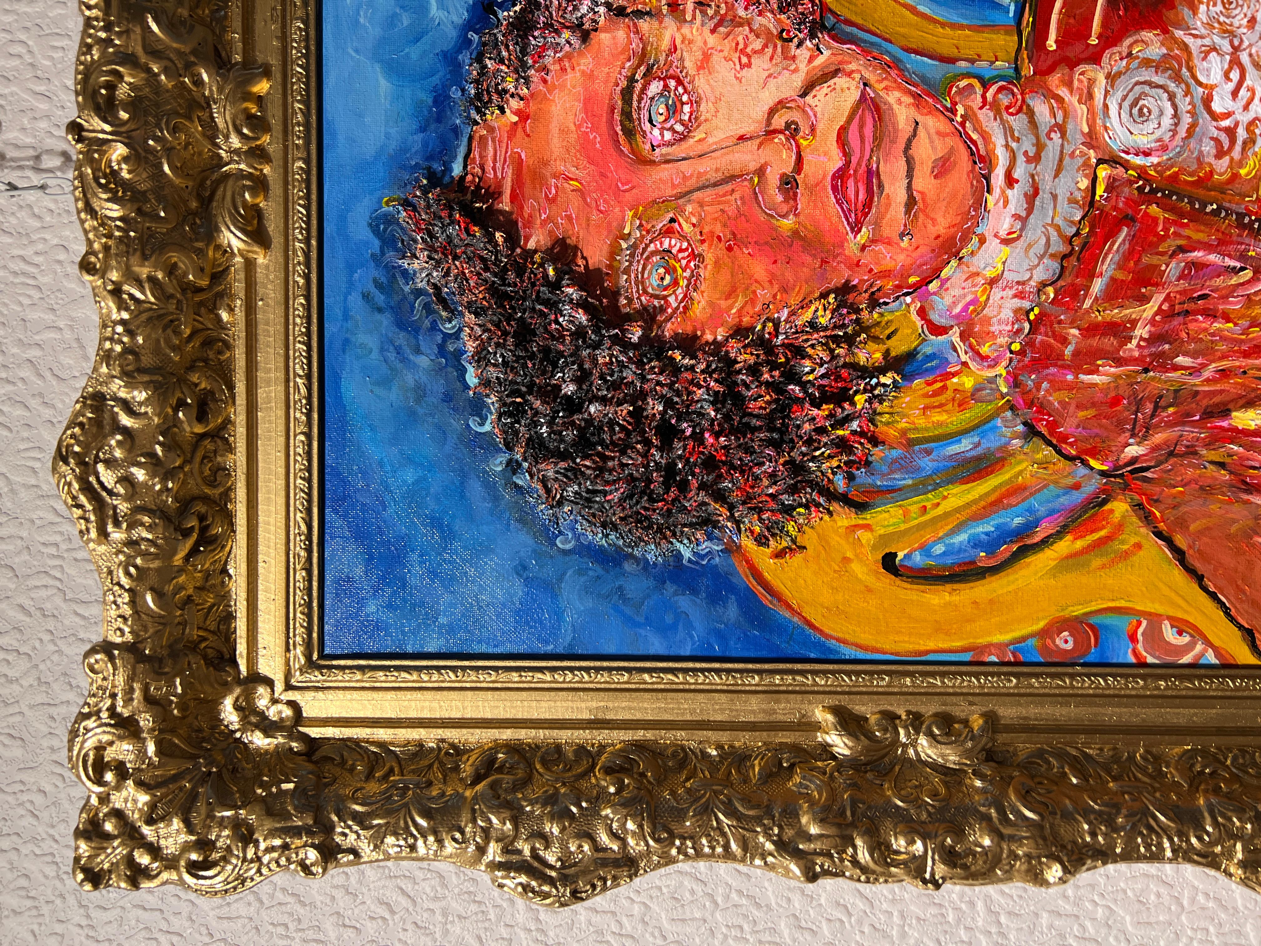 Originalgemälde auf Leinwand, „Fiery George Washington“ von Serg Graff, COA im Angebot 6