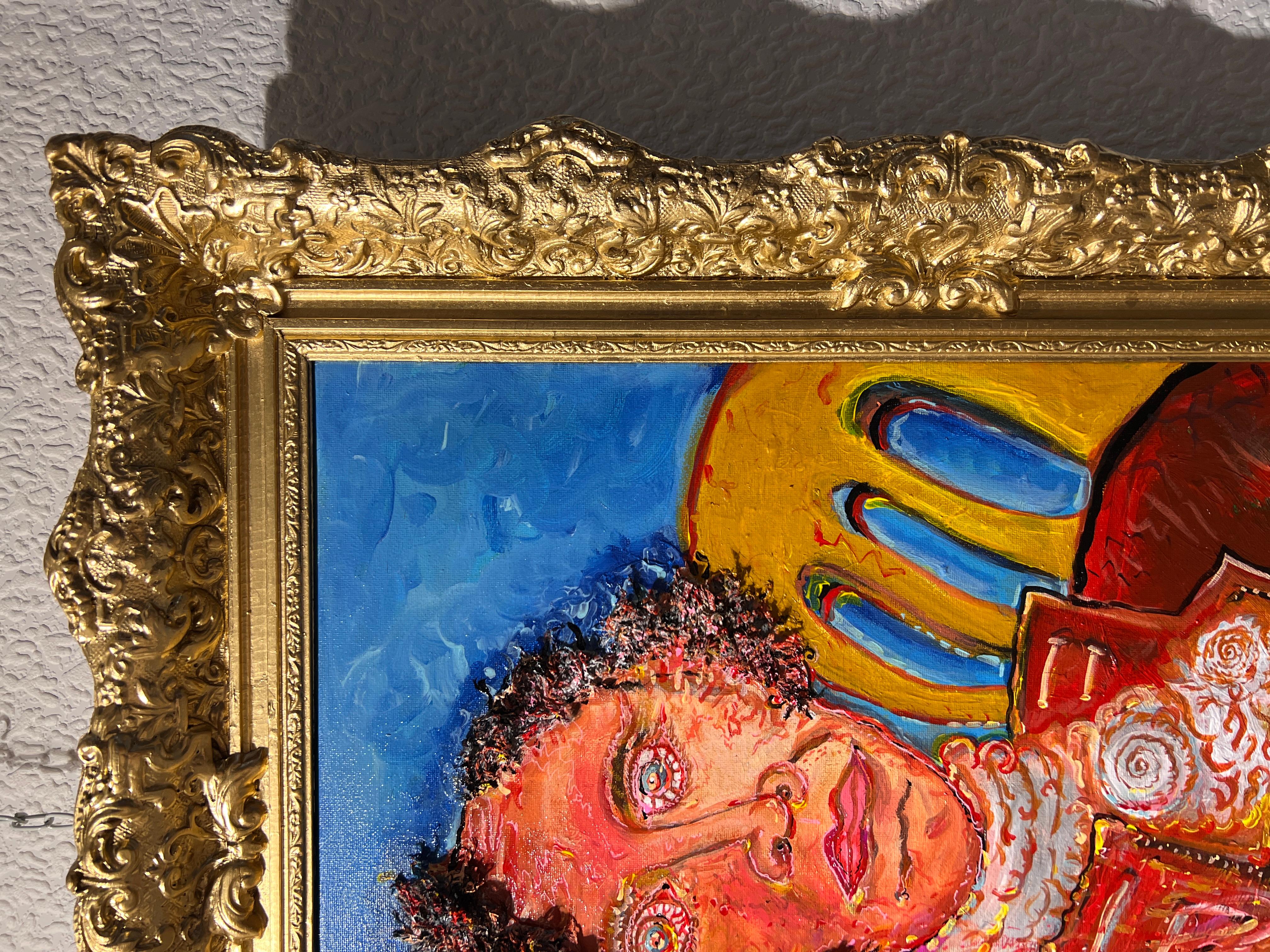 Originalgemälde auf Leinwand, „Fiery George Washington“ von Serg Graff, COA im Angebot 7
