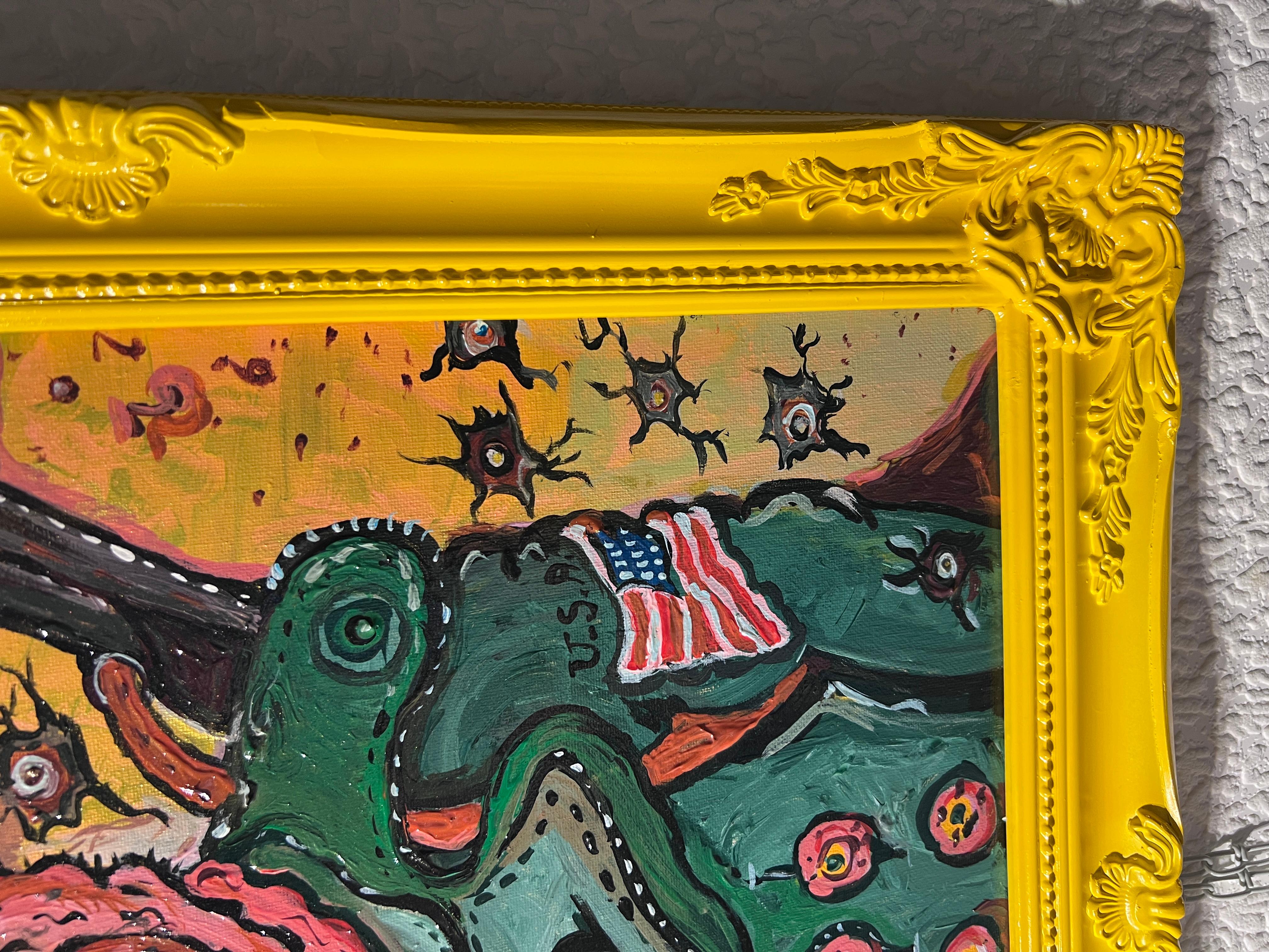 Original Painting on canvas in Cartoon Style by Serg Graff 