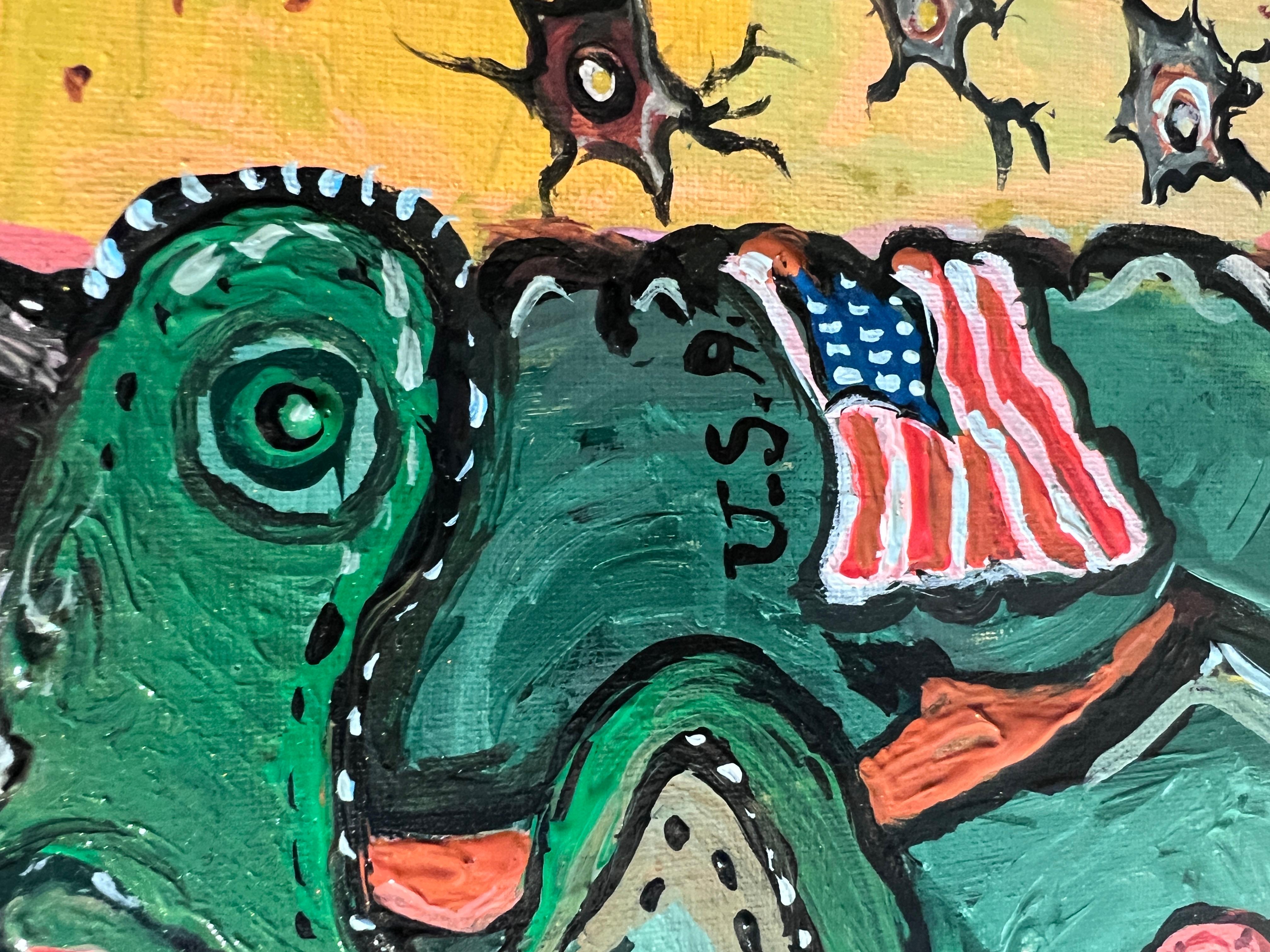 Original Painting on canvas in Cartoon Style by Serg Graff 