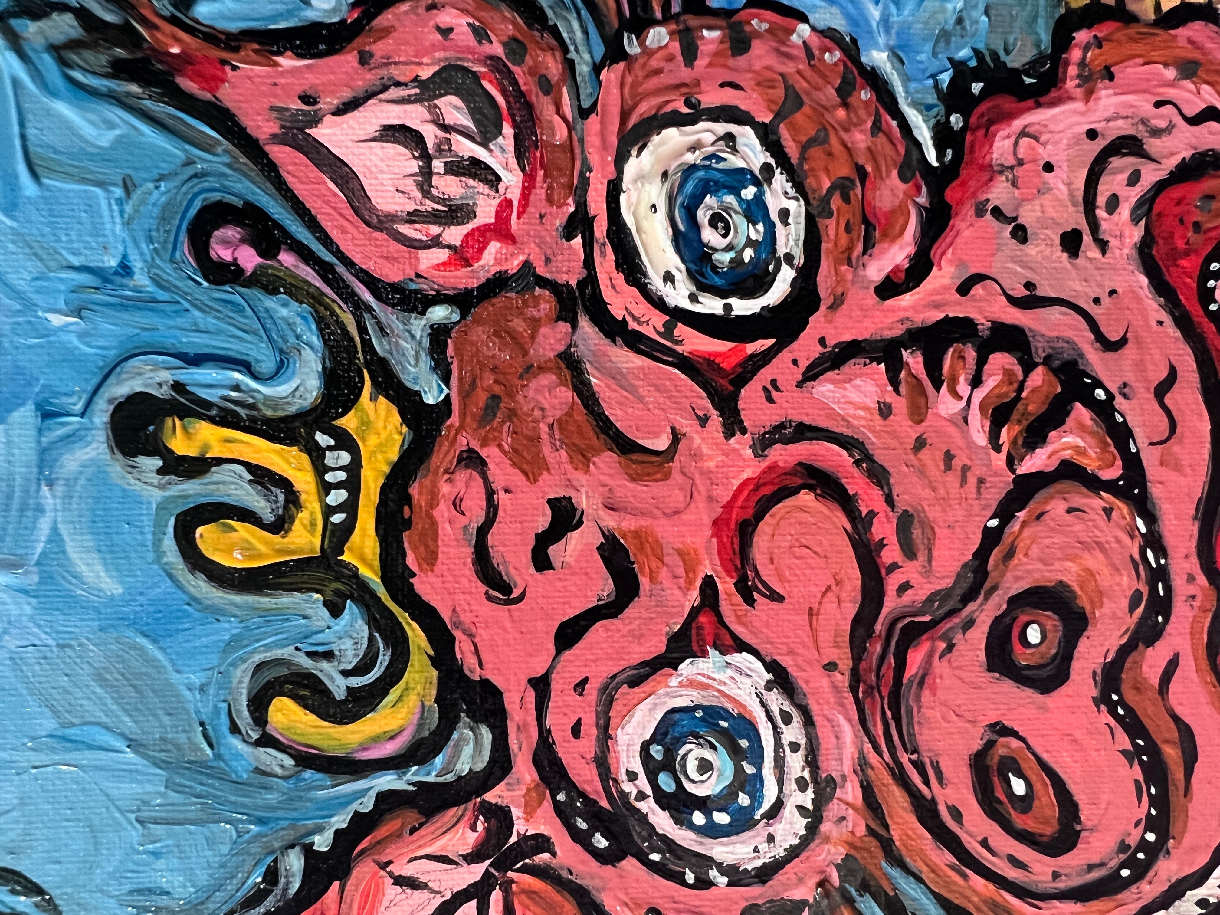 Original Painting on canvas in Cartoon Style by Serg Graff 