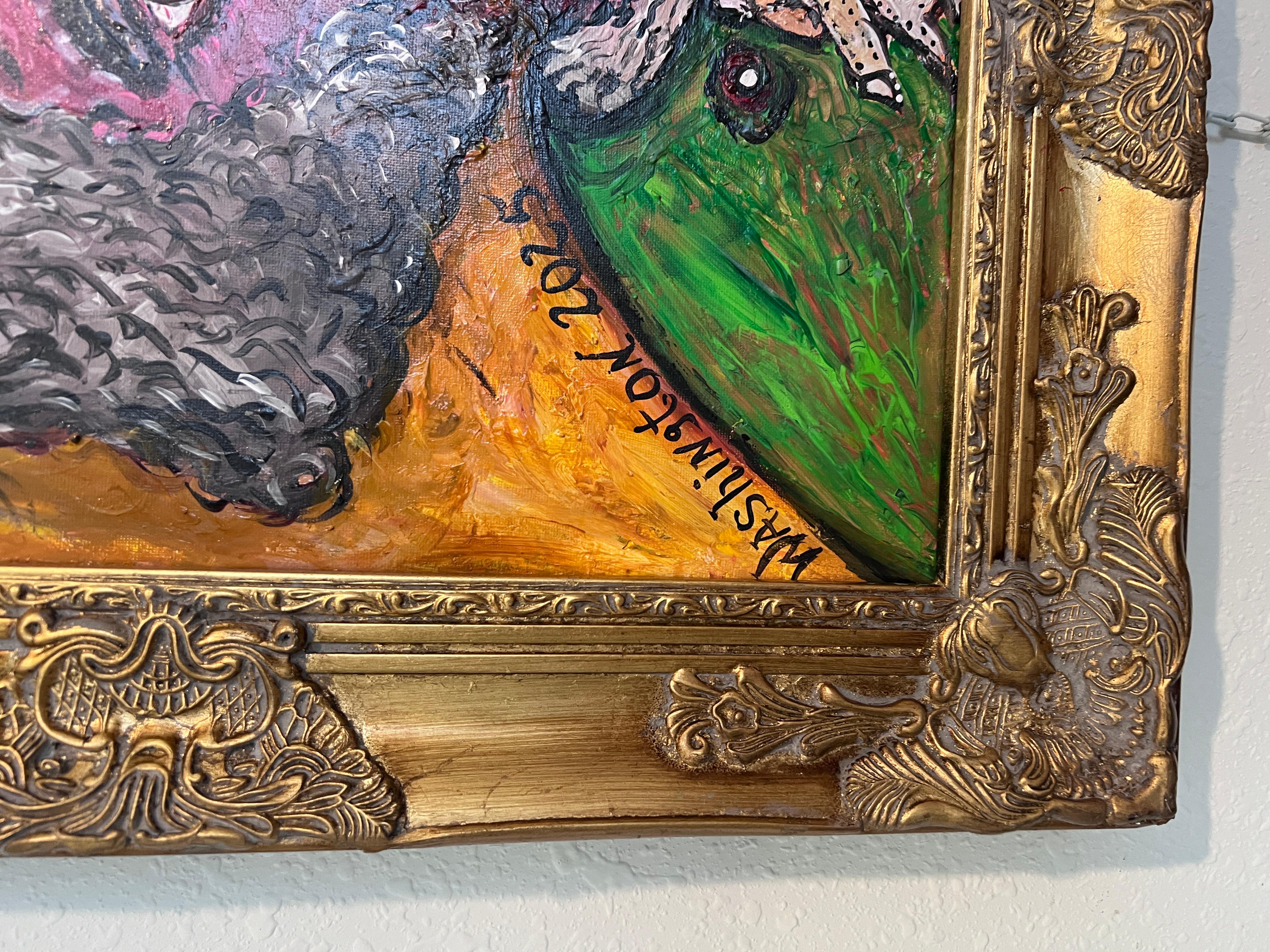 Originalgemälde auf Leinwand, „Young George Washington“ von Serg Graff, COA im Angebot 2