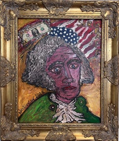 Original painting on canvas, "Young George Washington" by Serg Graff, COA