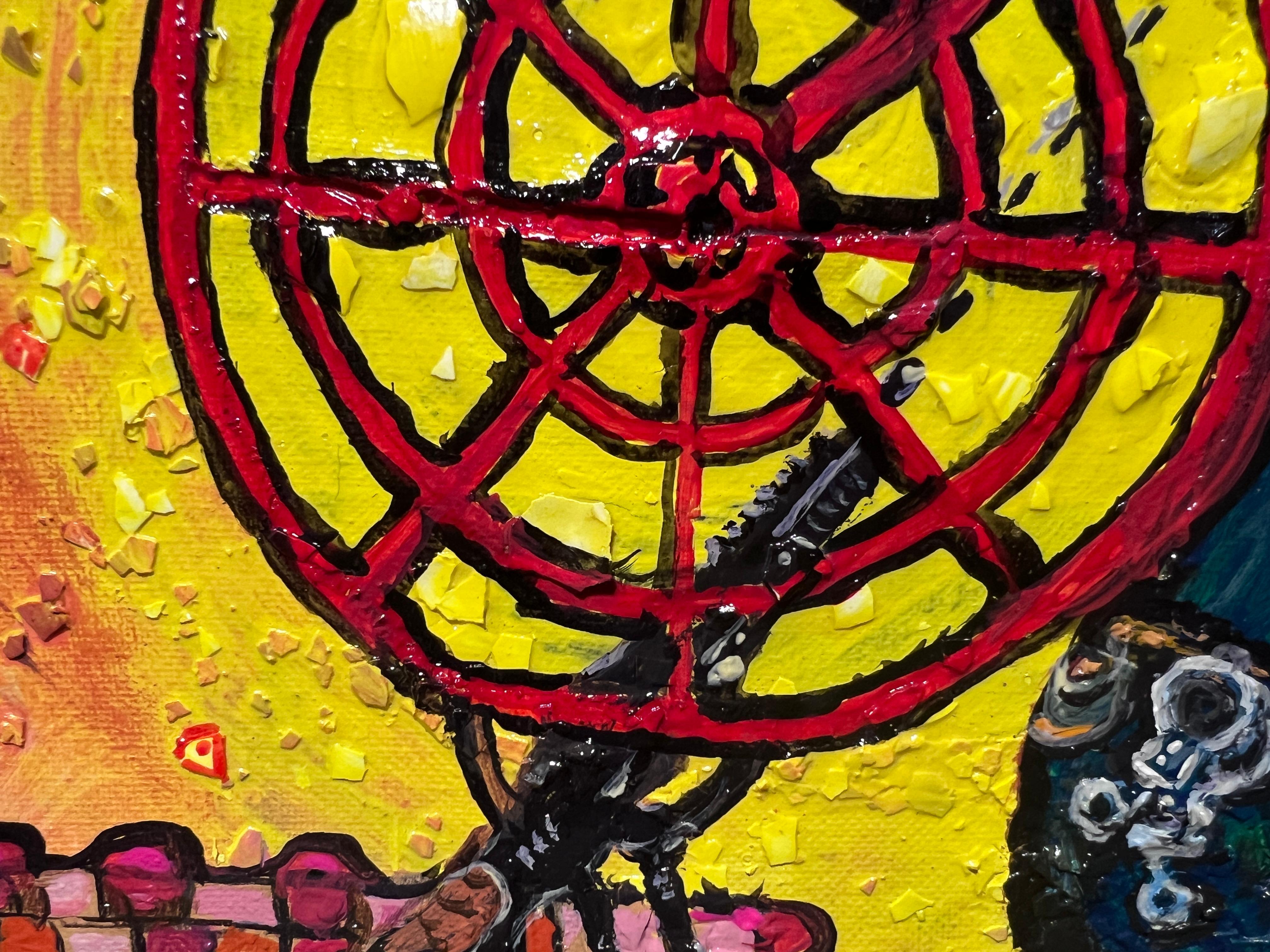 Pittura acrilica originale d'arte politica 