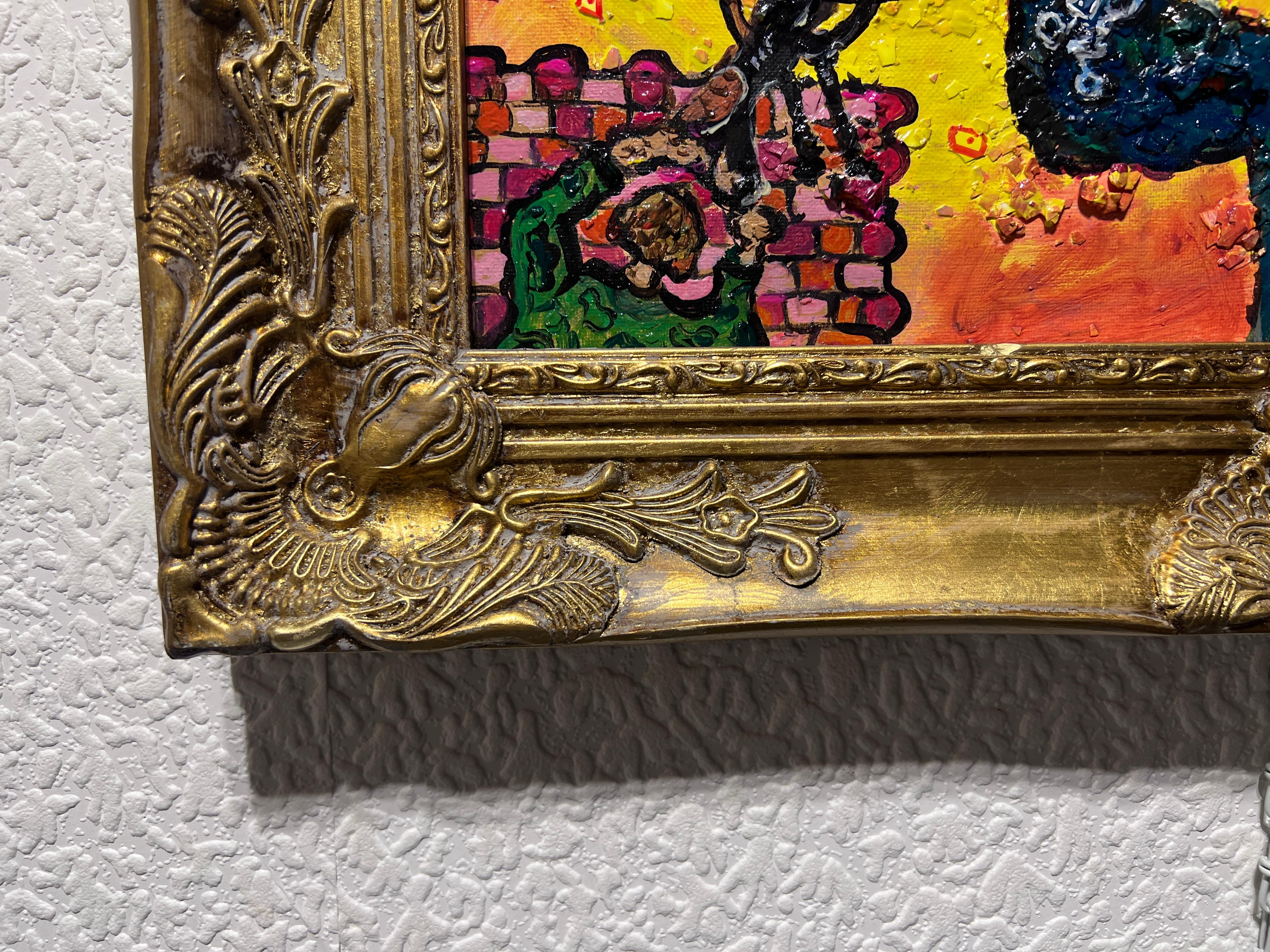 Pittura acrilica originale d'arte politica 