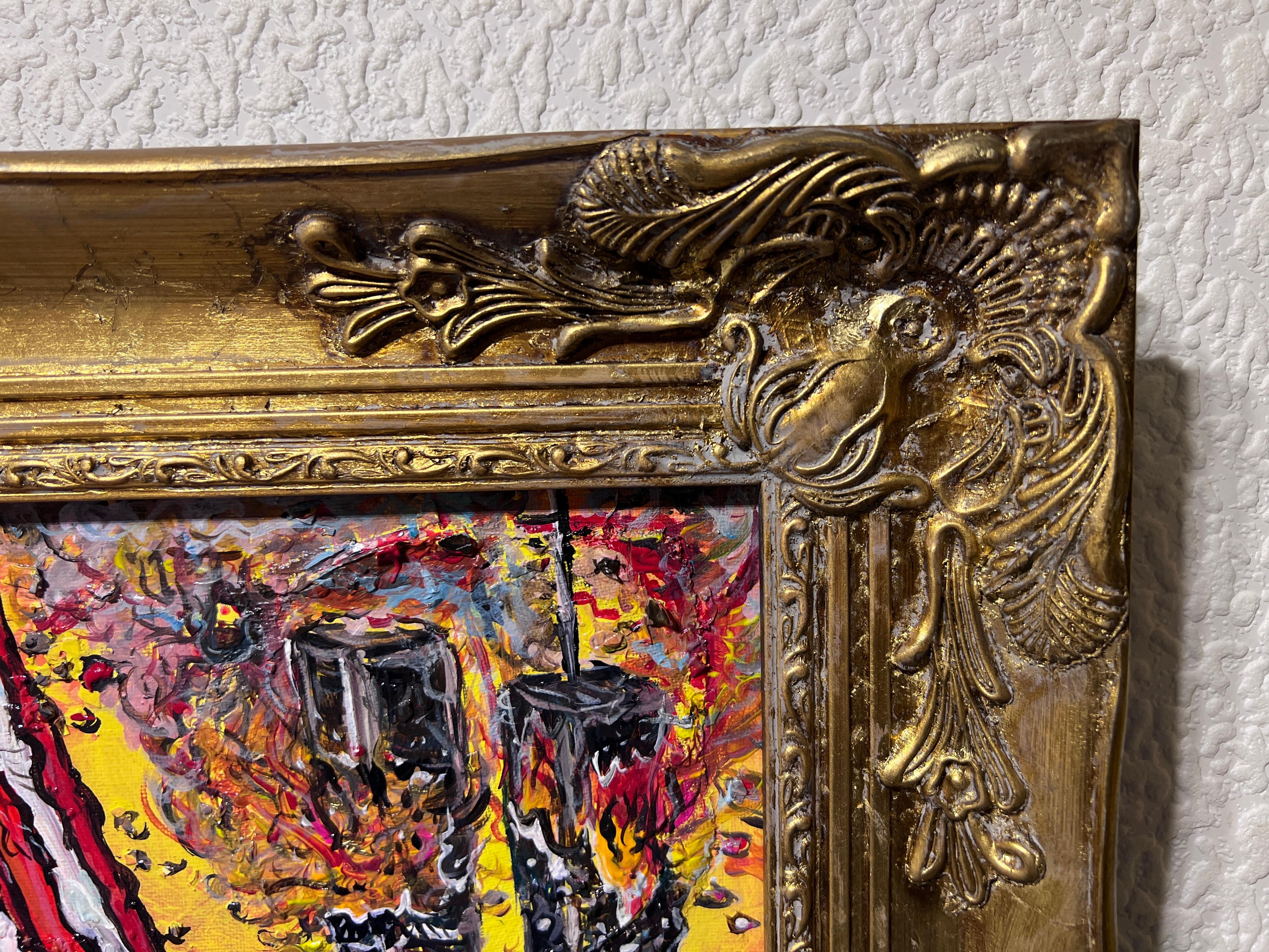 Pittura acrilica originale d'arte politica 